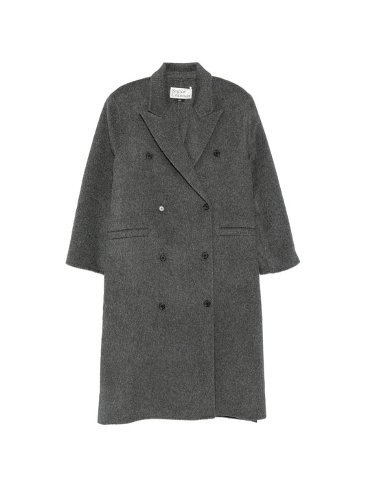 Hutton double-breasted coat