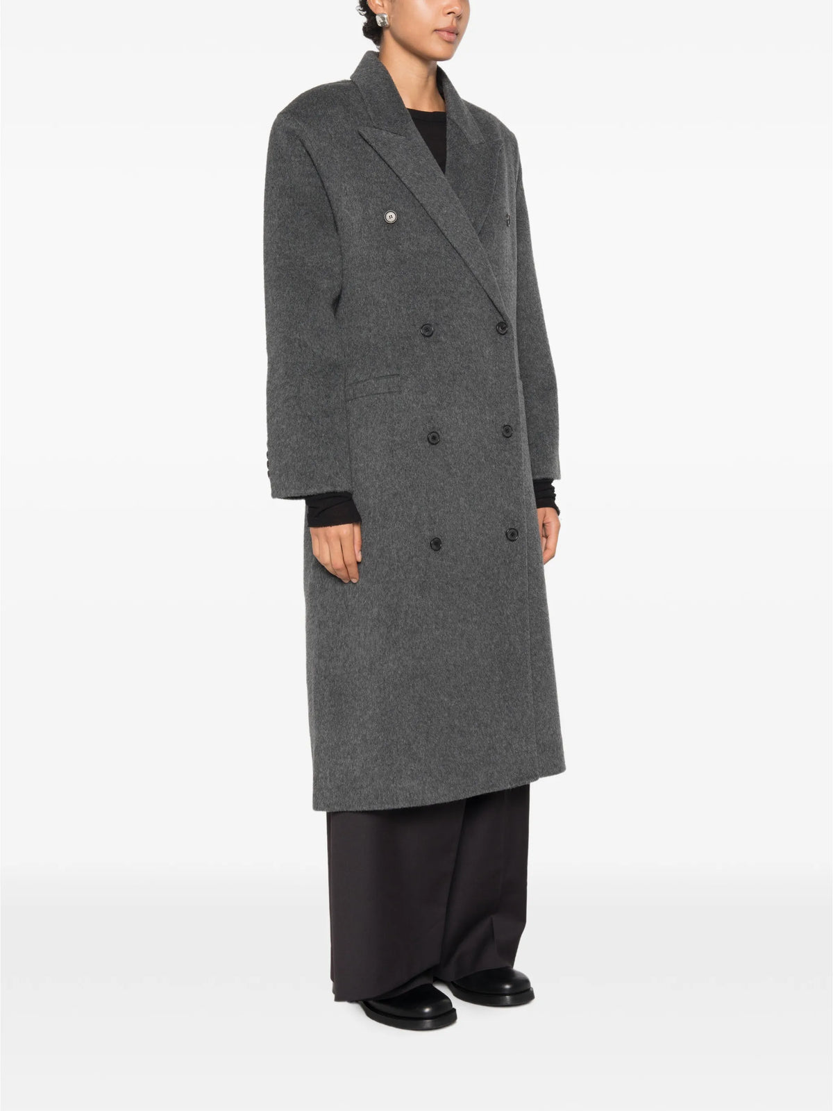 Hutton double-breasted coat