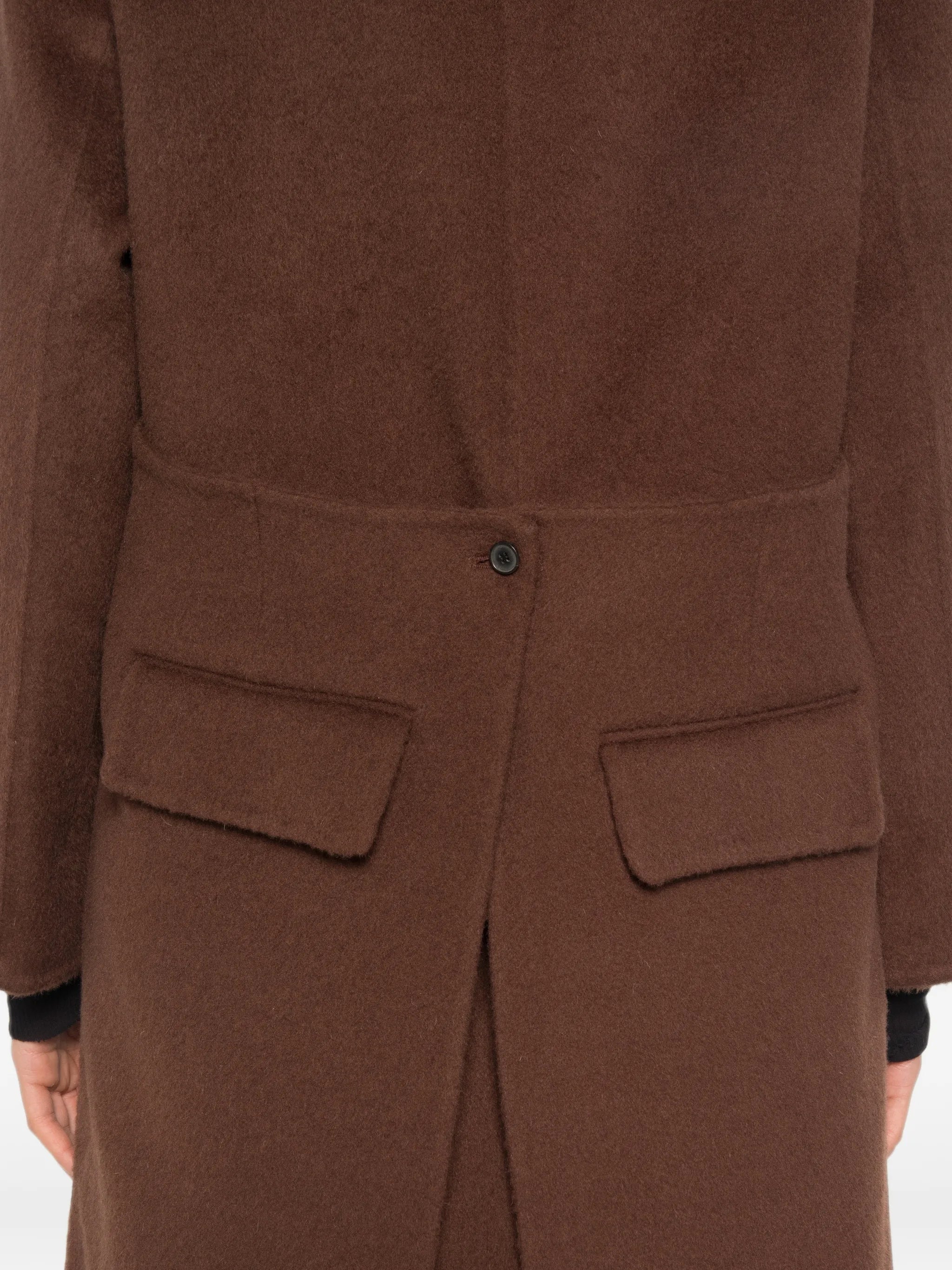 Hutton double-breasted coat