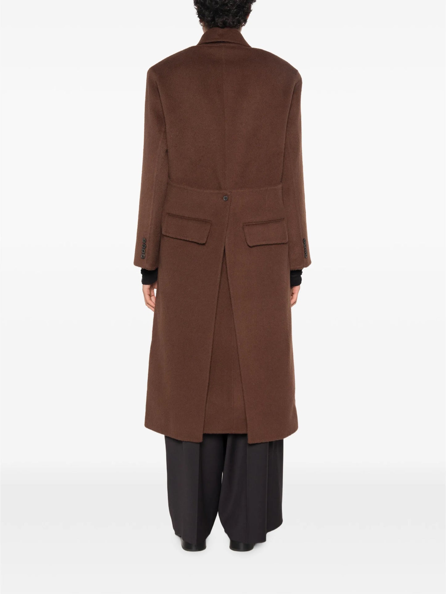 Hutton double-breasted coat