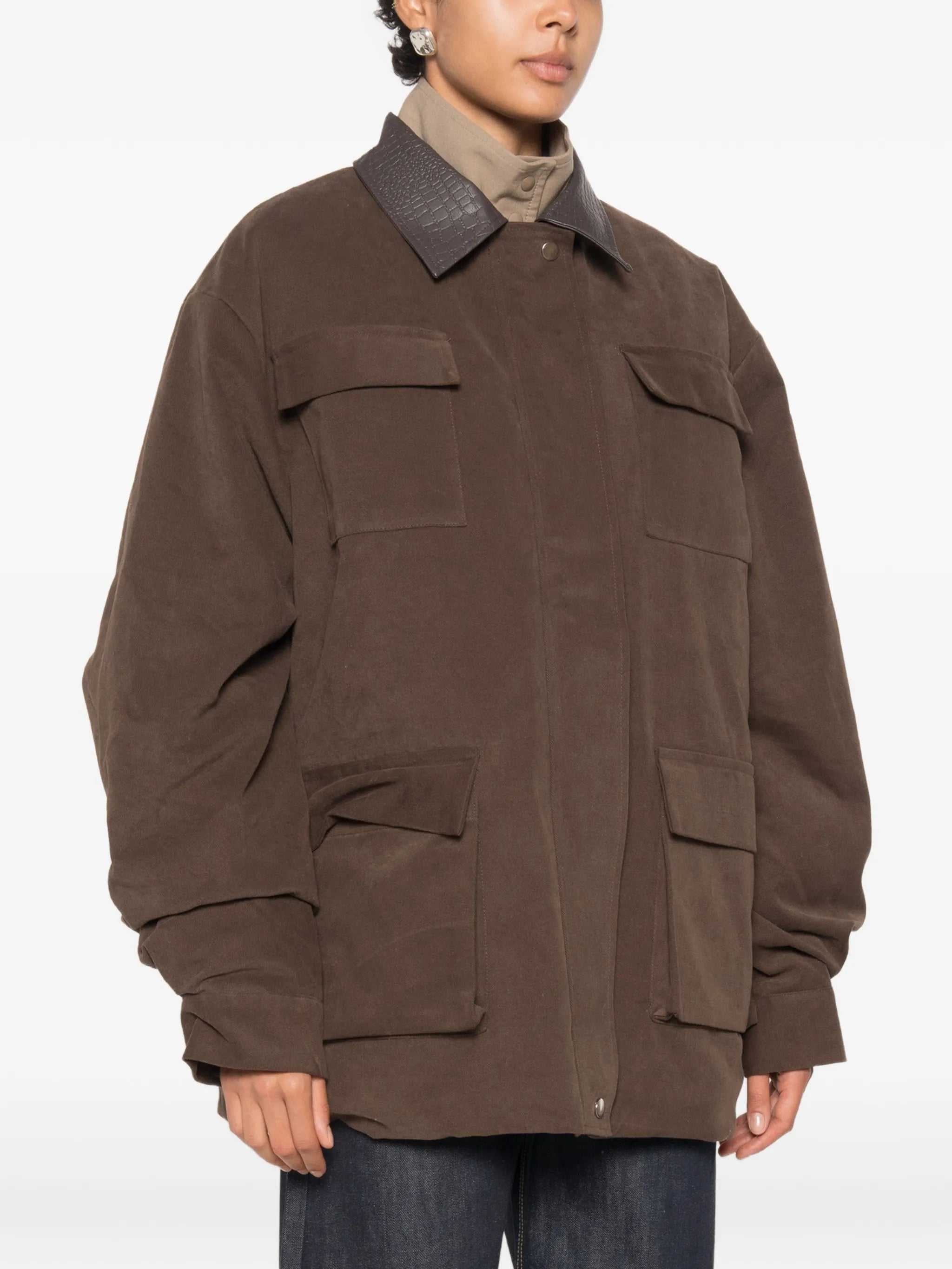 Baia faux suede barn jacket