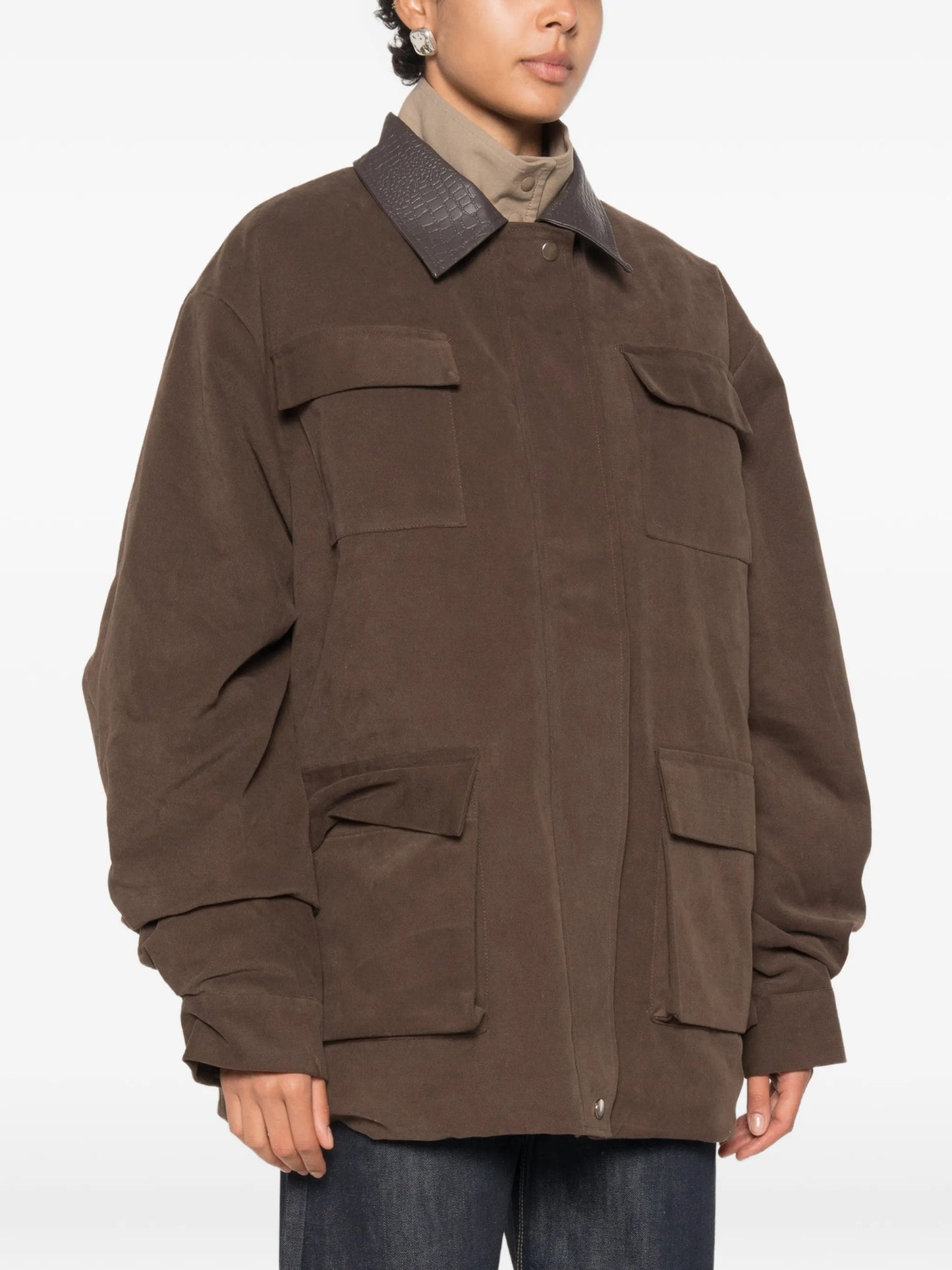 Baia faux suede barn jacket