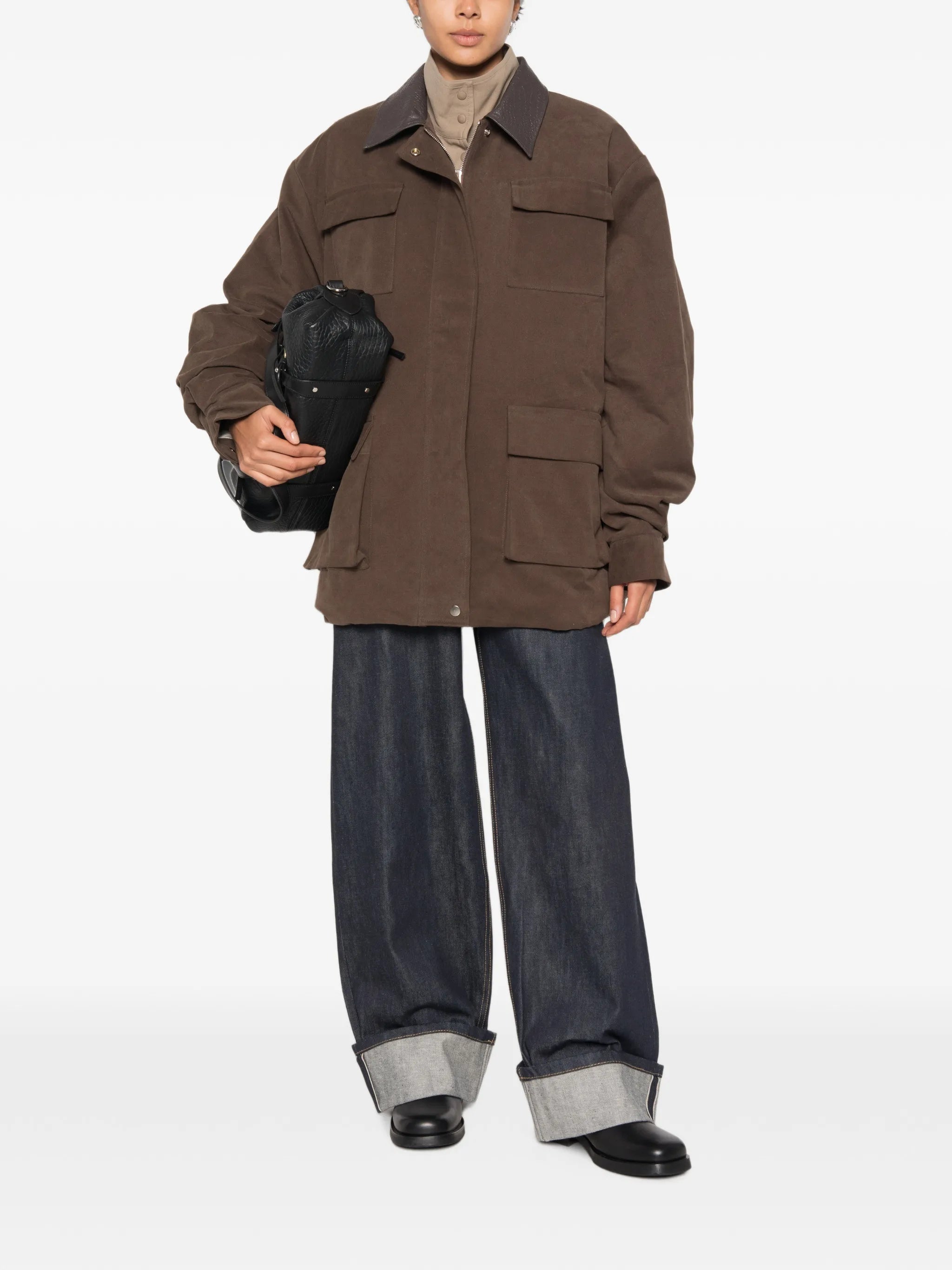 Baia faux suede barn jacket