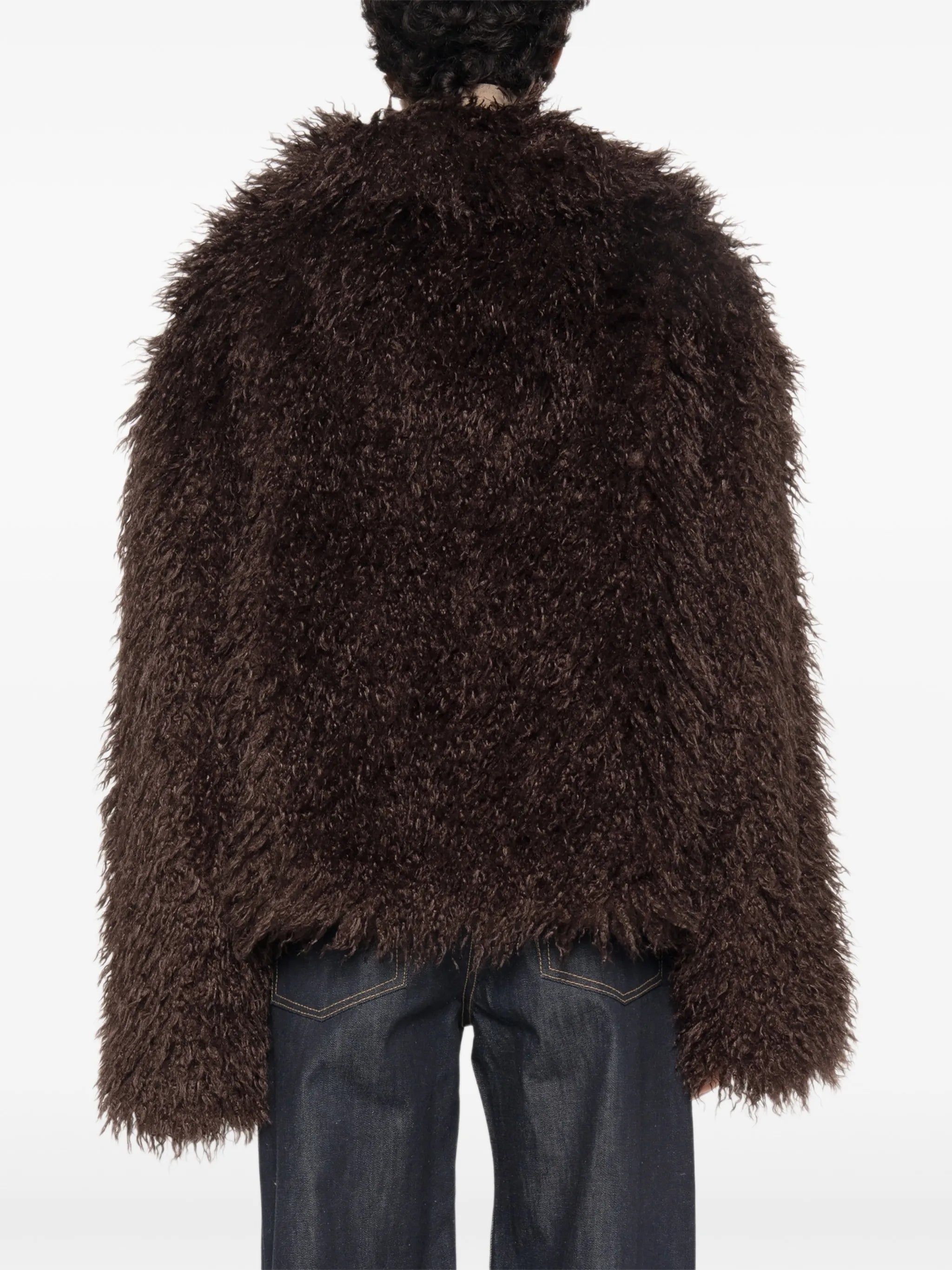 Hathi belted faux-fur jacket