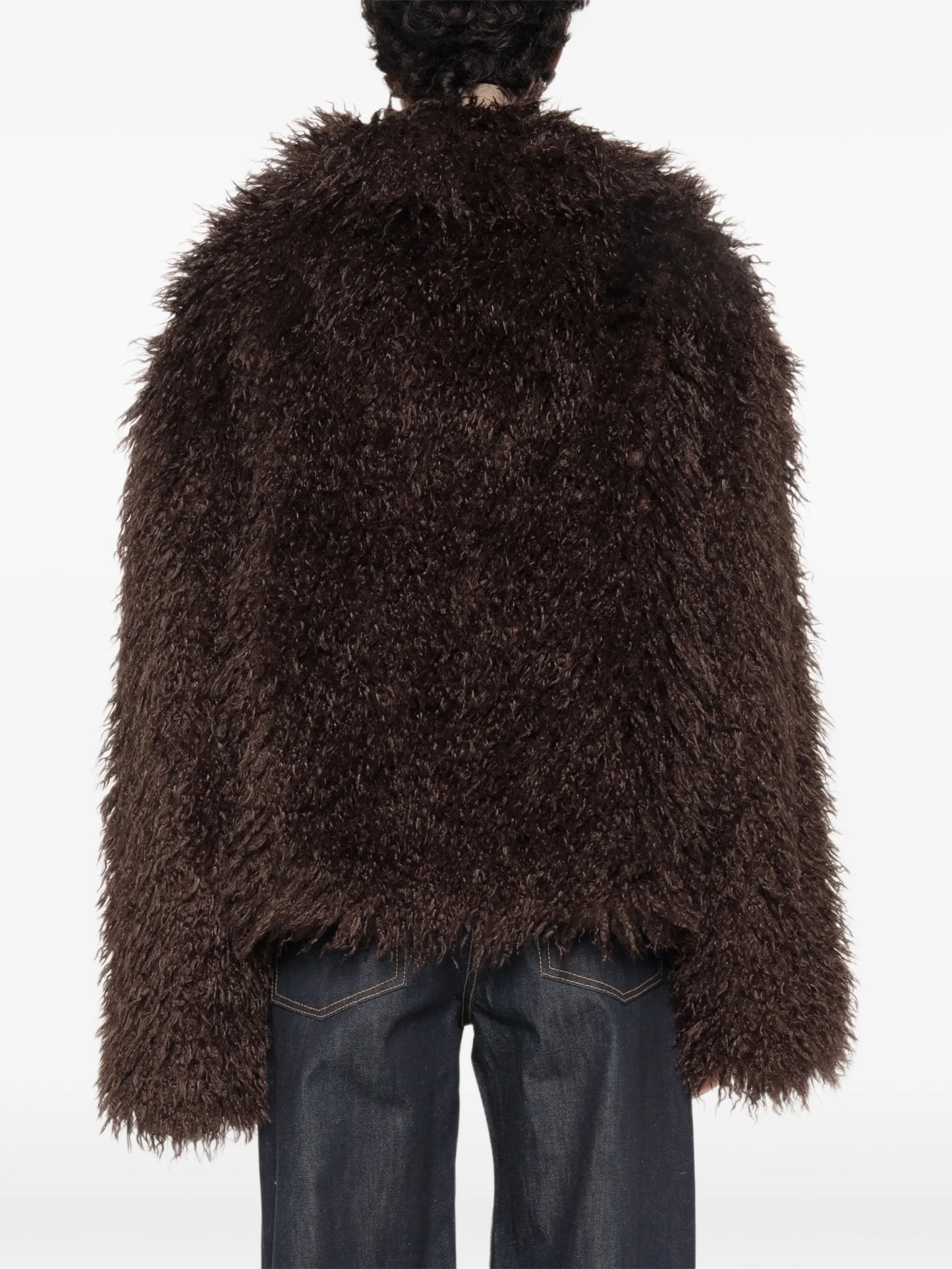 Hathi belted faux-fur jacket