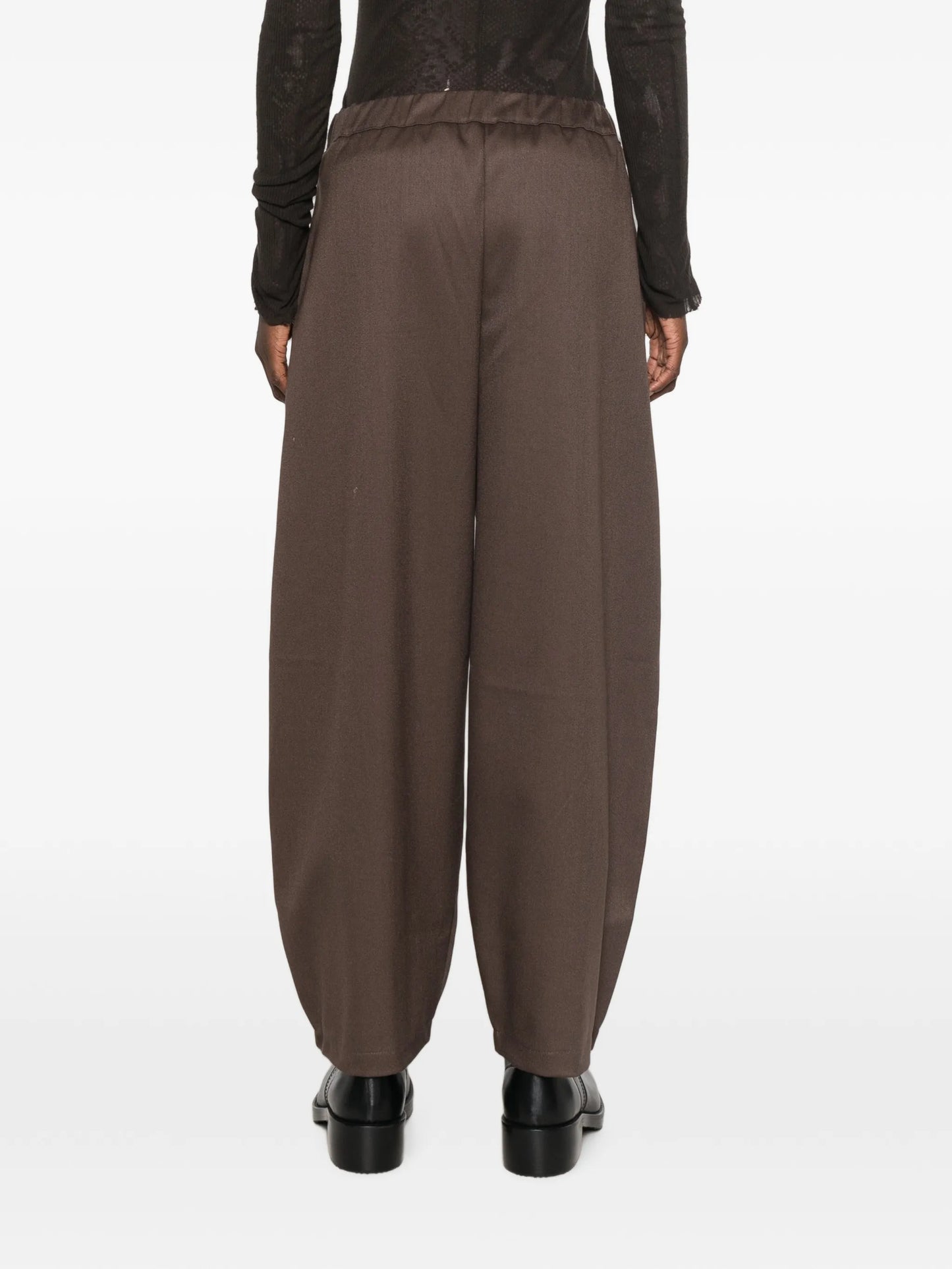 Mika tuck straight-leg trousers