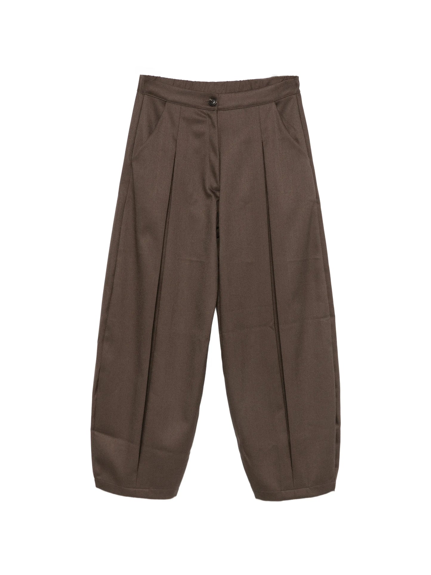 Mika tuck straight-leg trousers