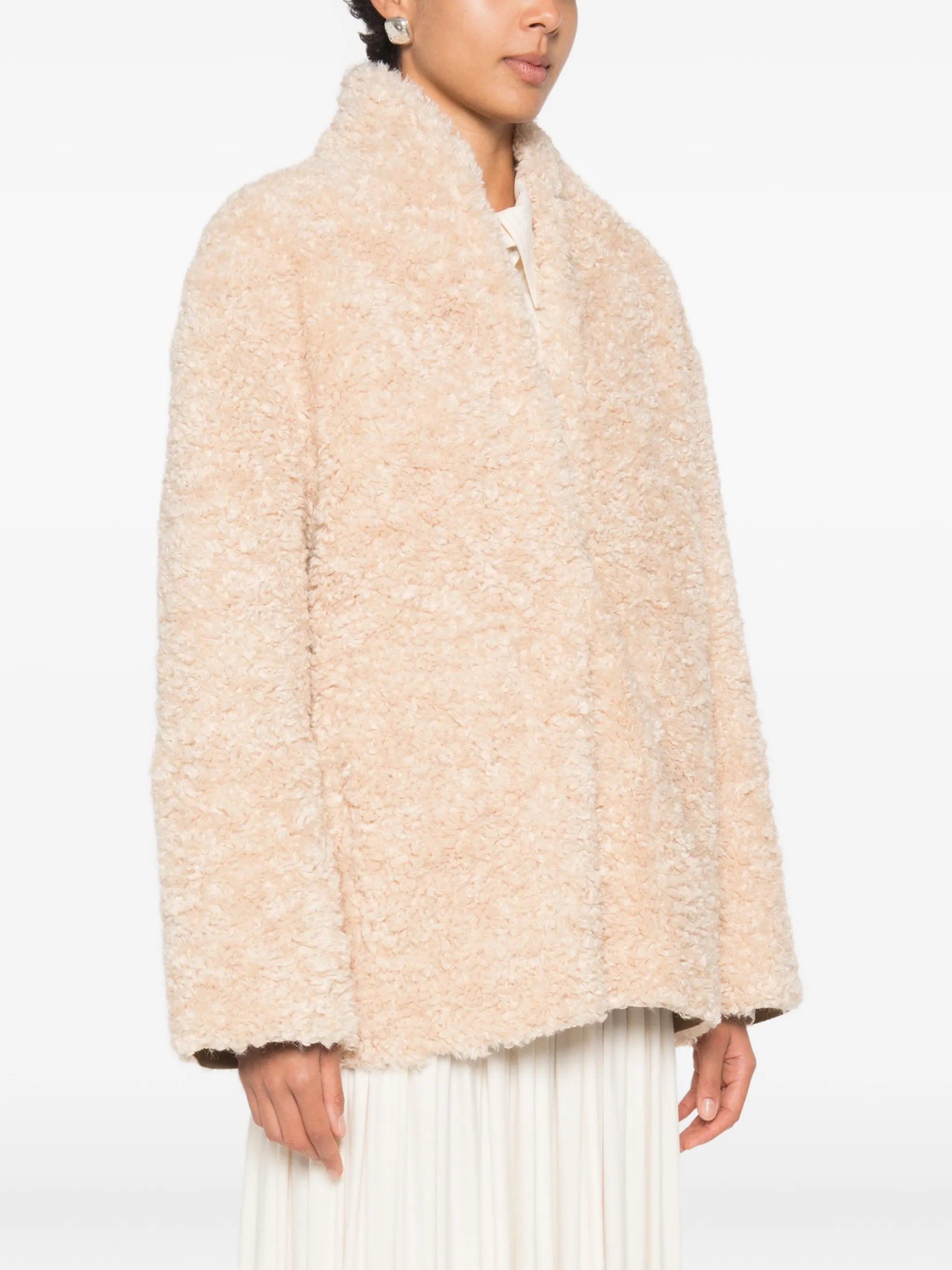 Manuela shawl-collar shearling jacket