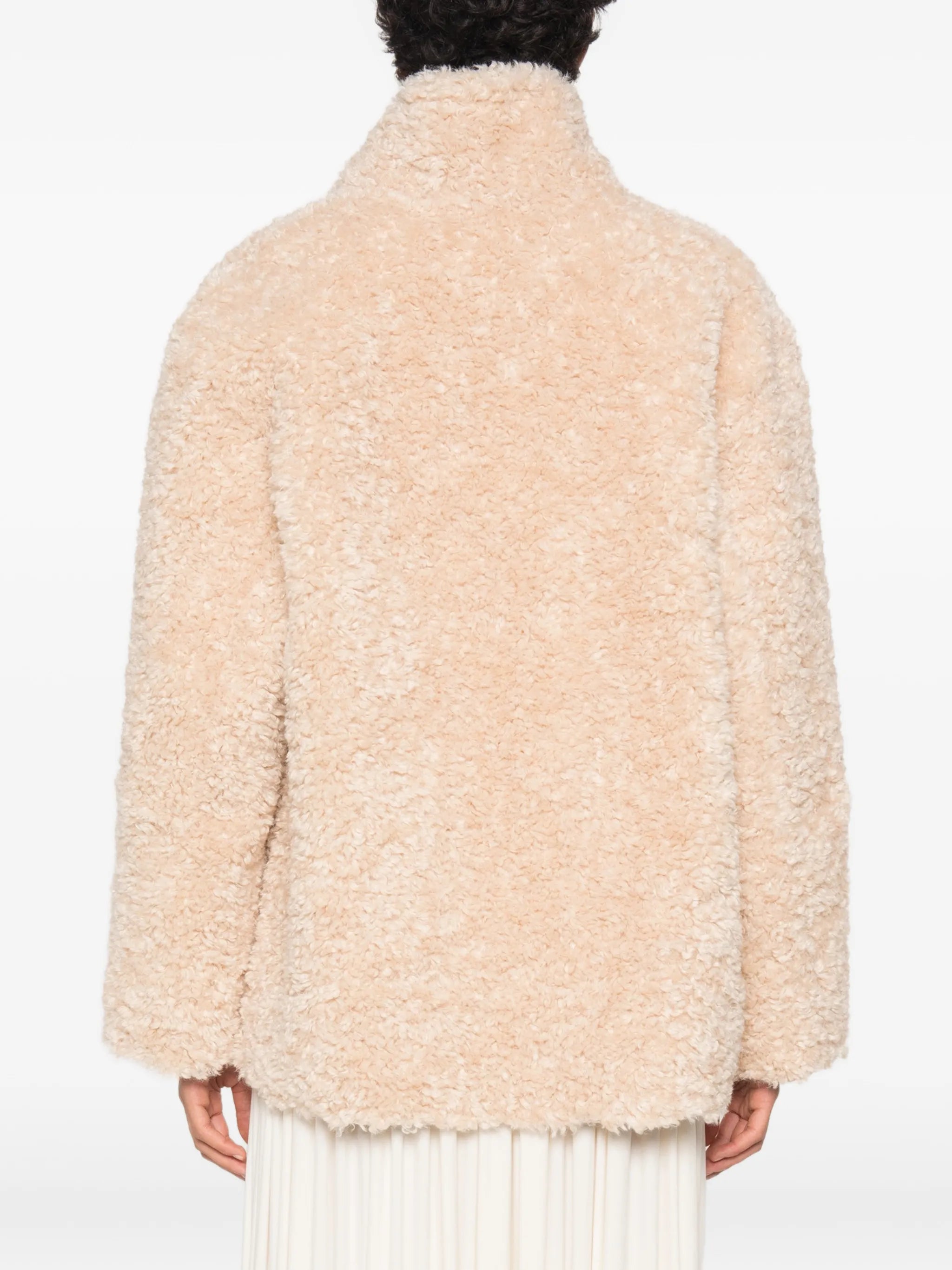 Manuela shawl-collar shearling jacket