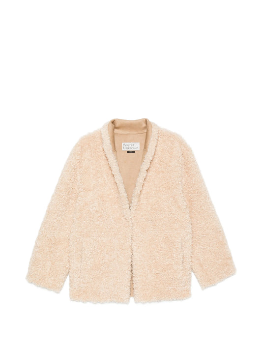 Manuela shawl-collar shearling jacket