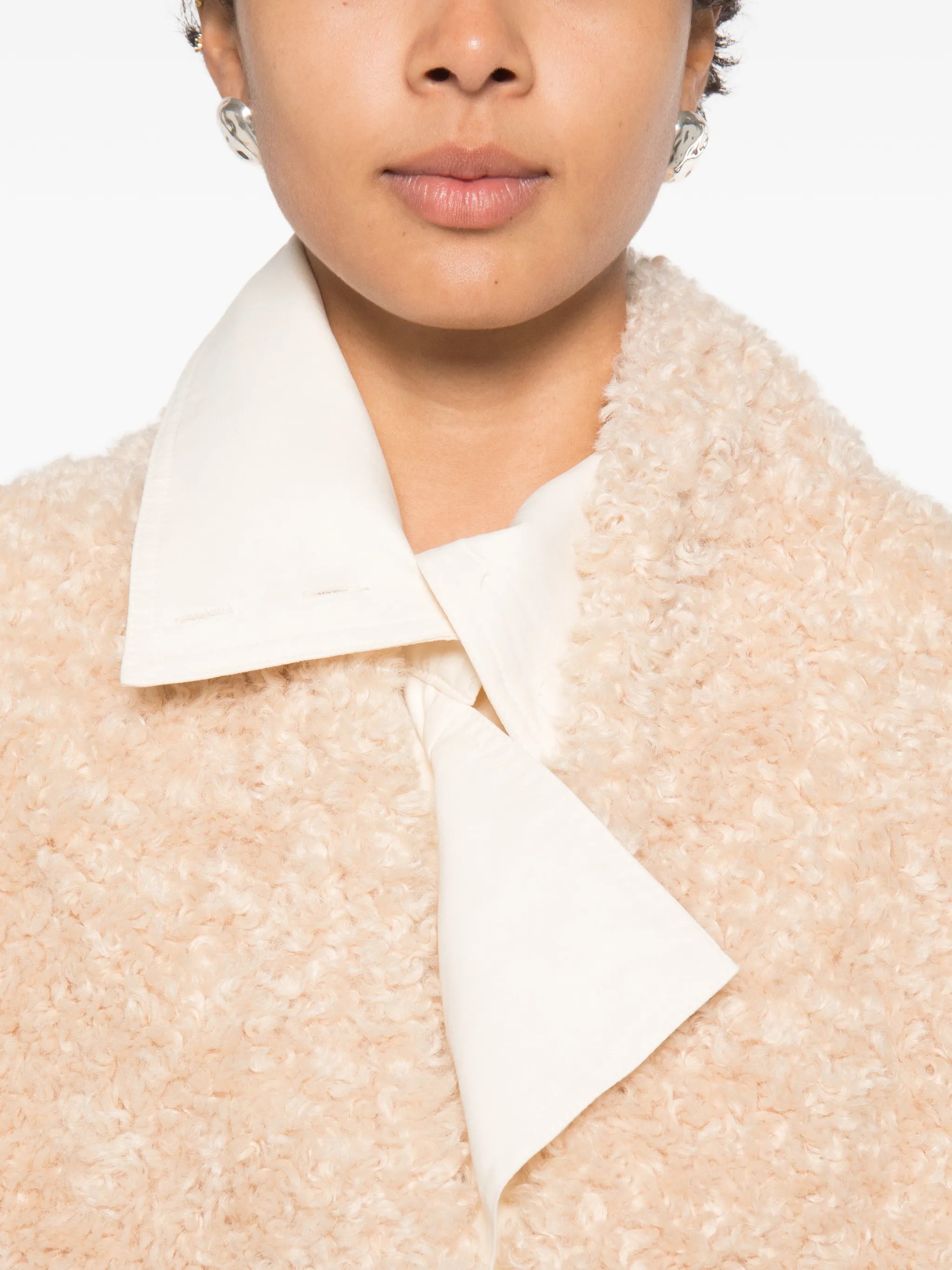 Manuela shawl-collar shearling jacket