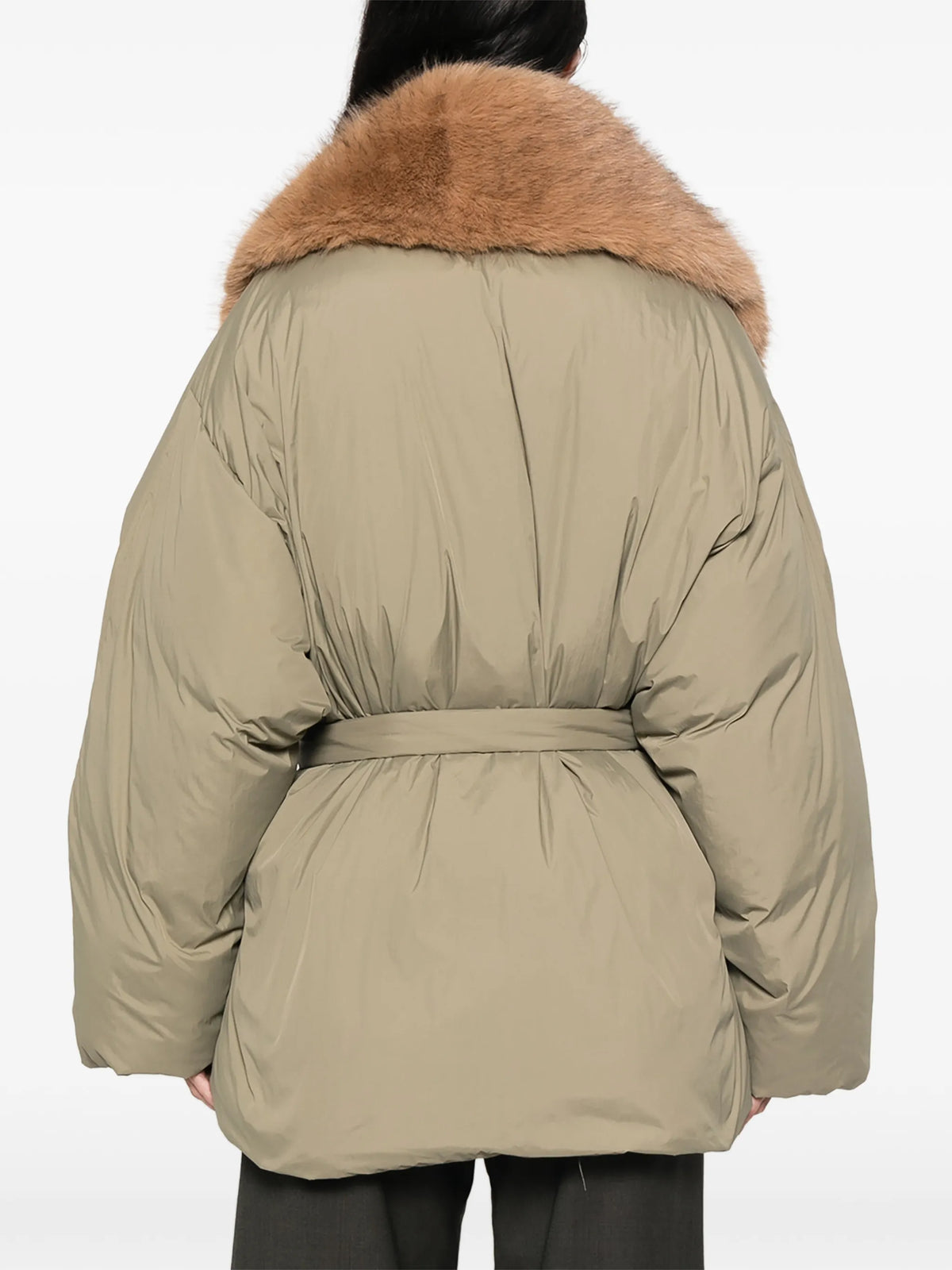 Egizio belted puffer coat