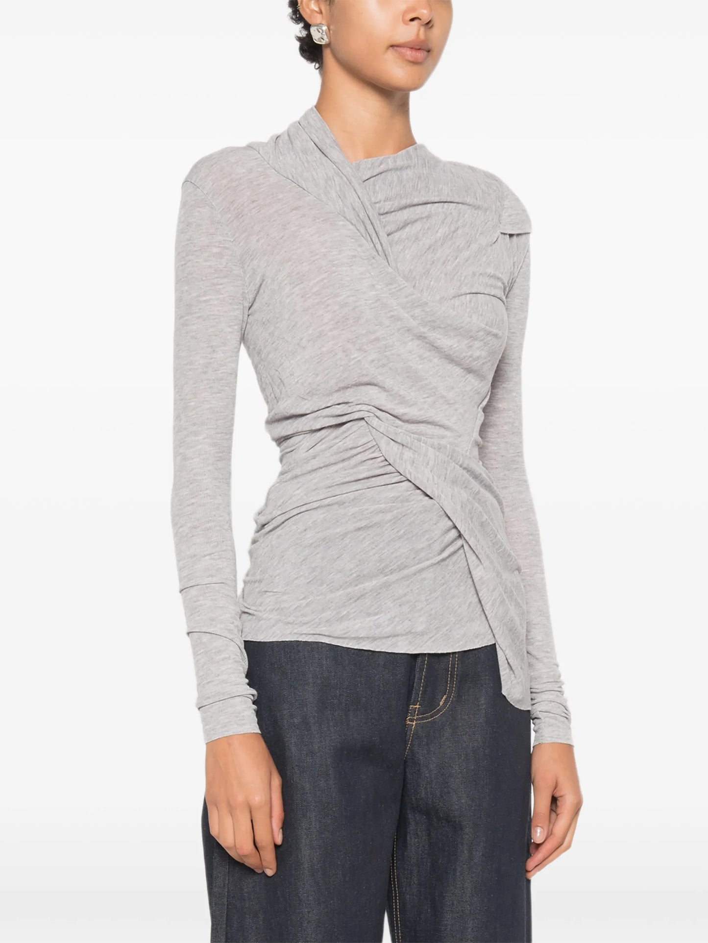 Folgore asymmetric draped top