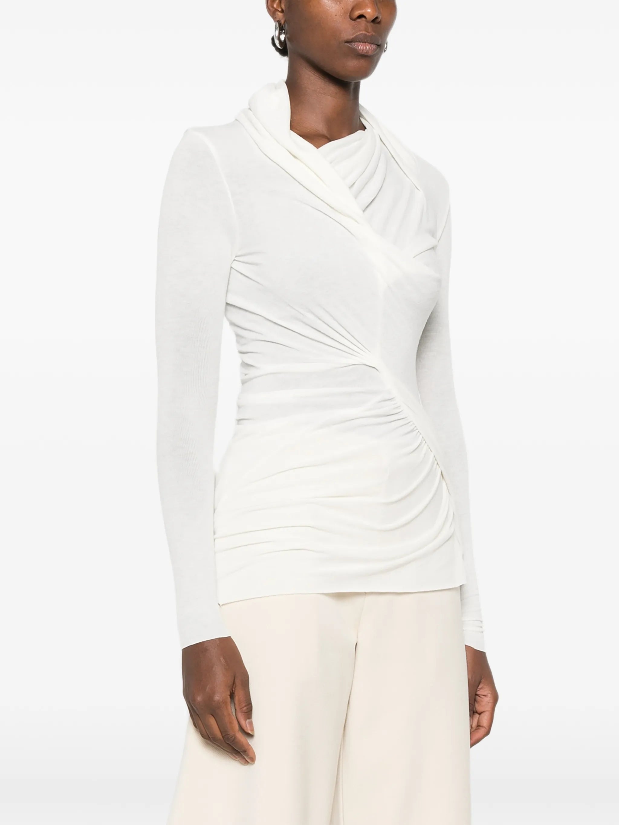 Folgore asymmetric draped top