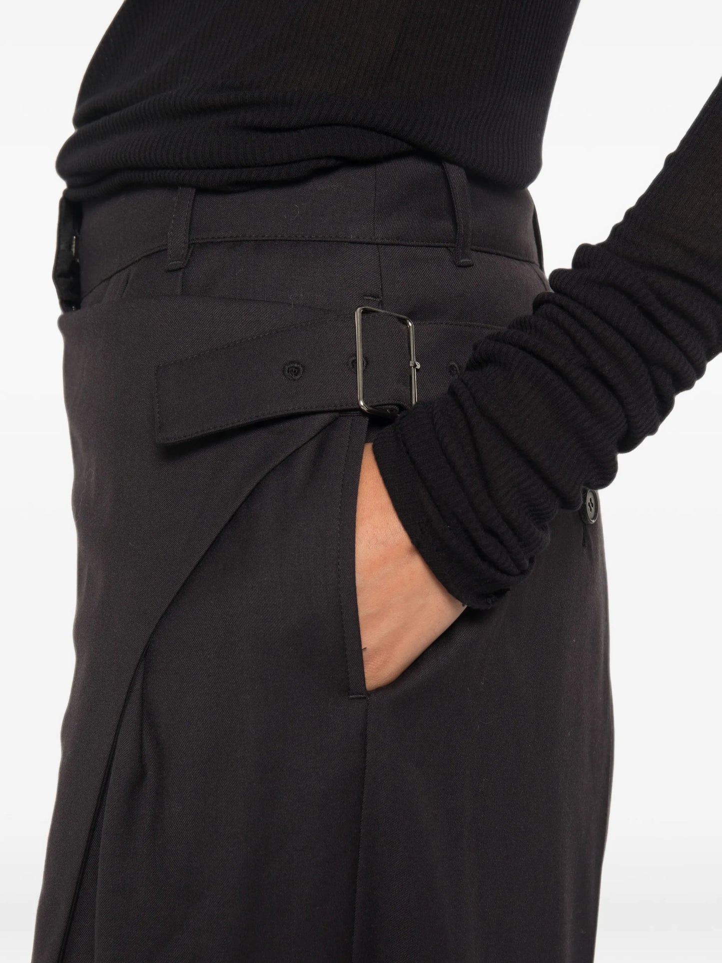 Sissi wrap-belt trousers