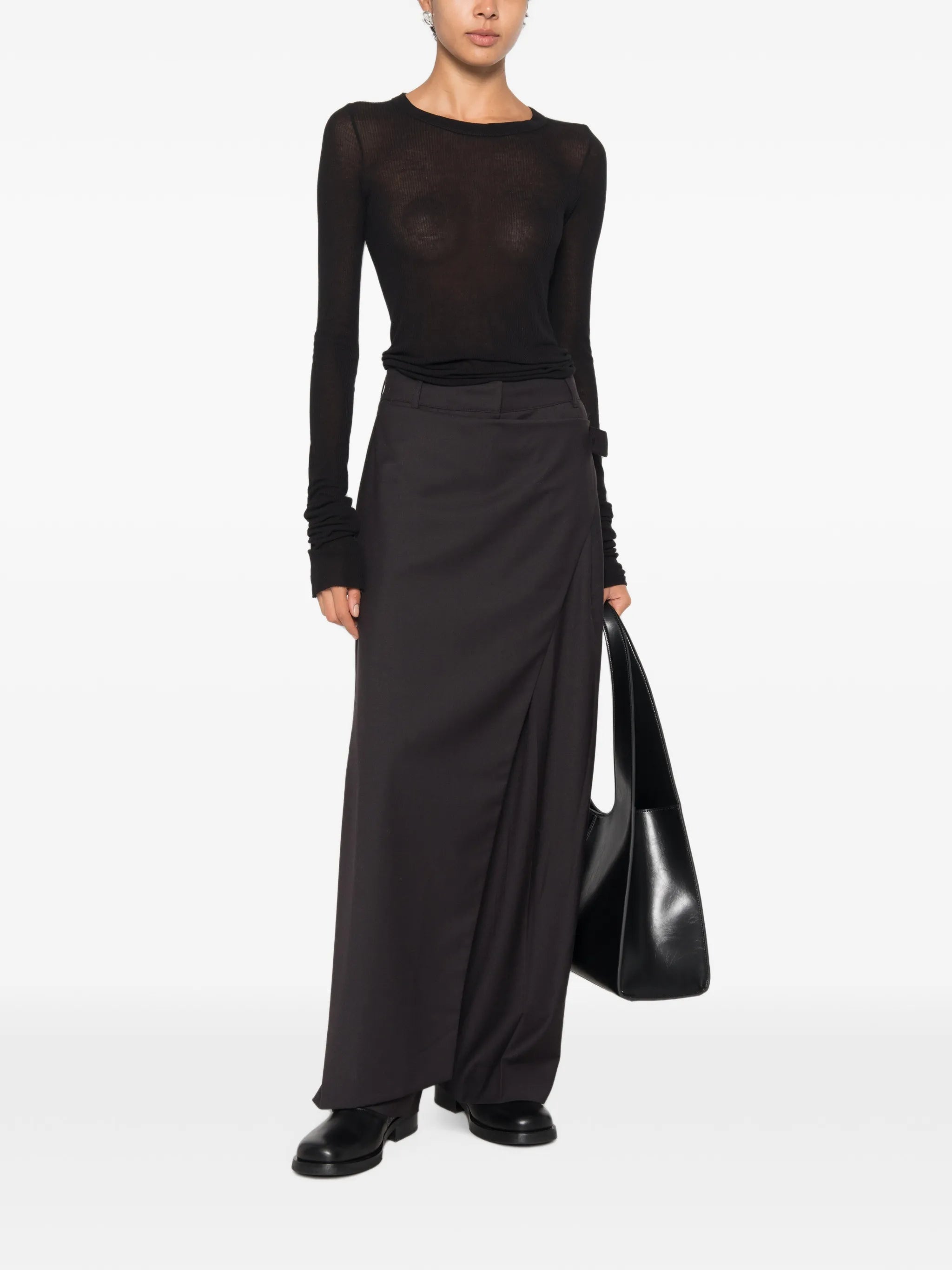 Sissi wrap-belt trousers