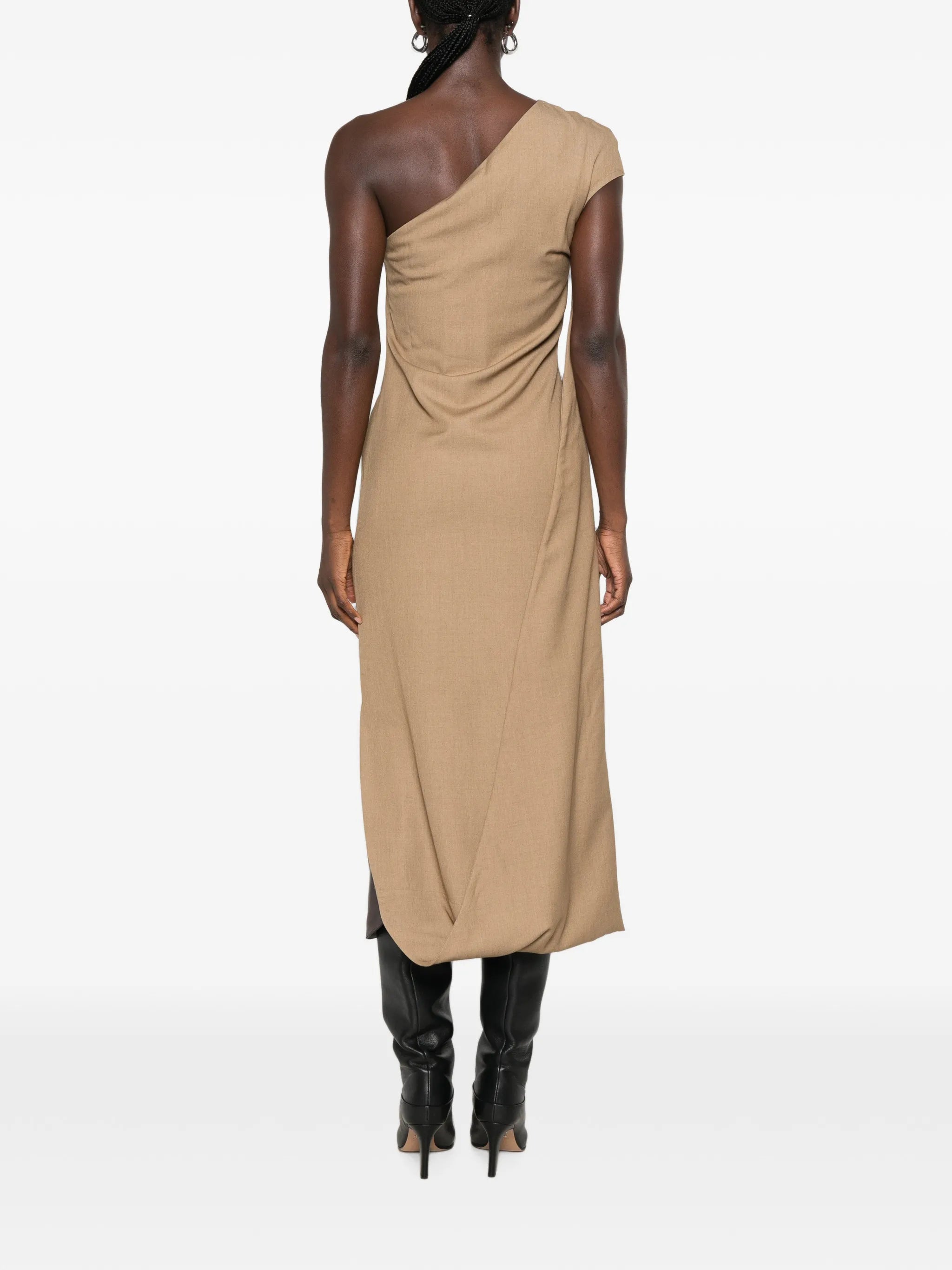 Hasta asymmetric maxi dress