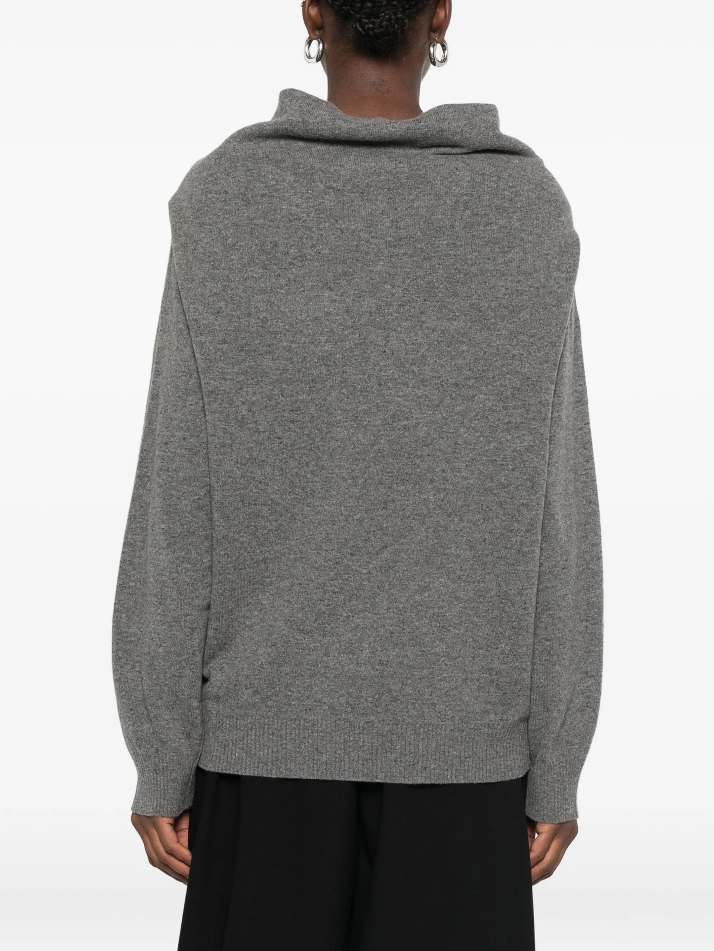 shawl-detail sweater