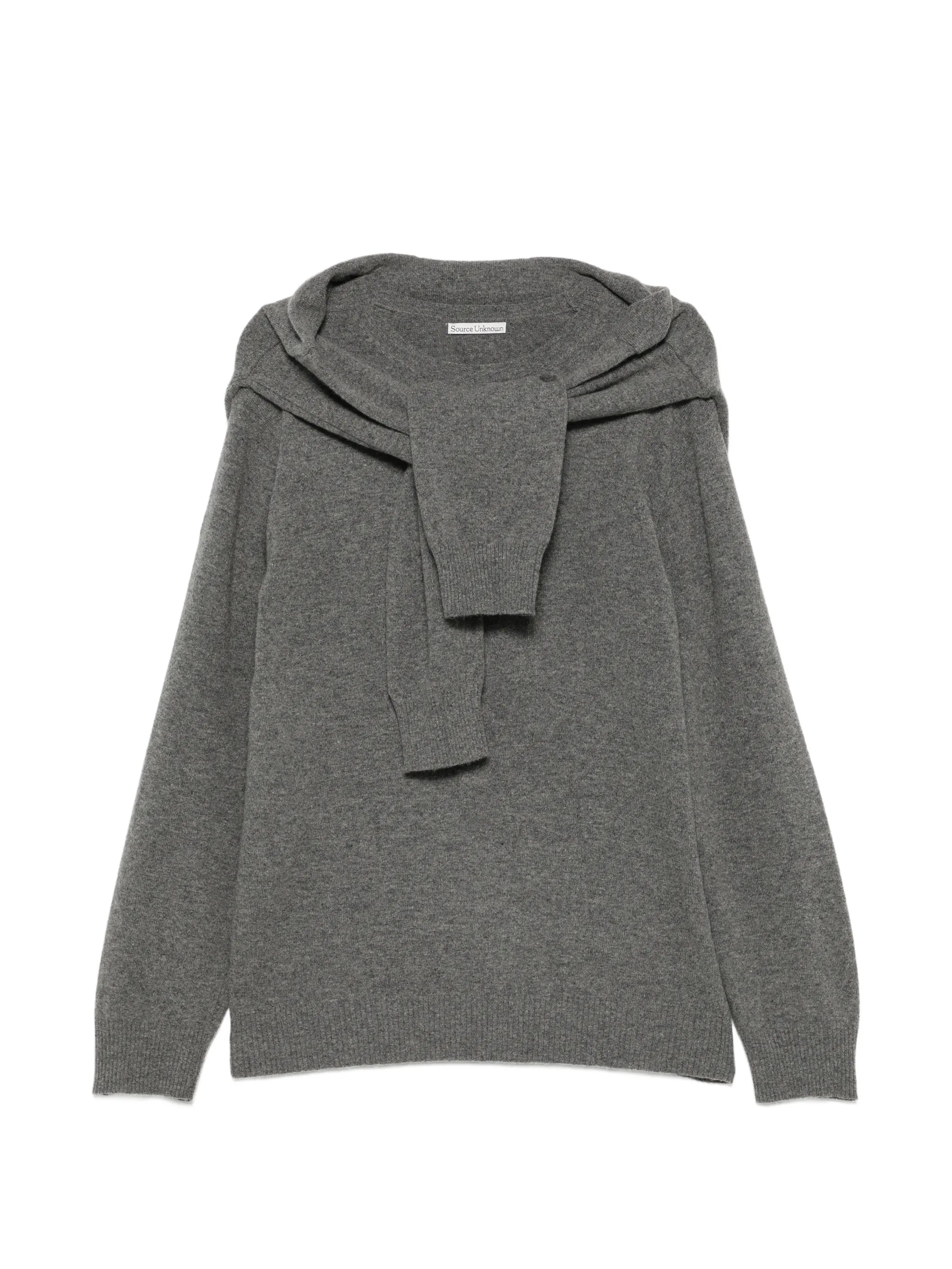 shawl-detail sweater