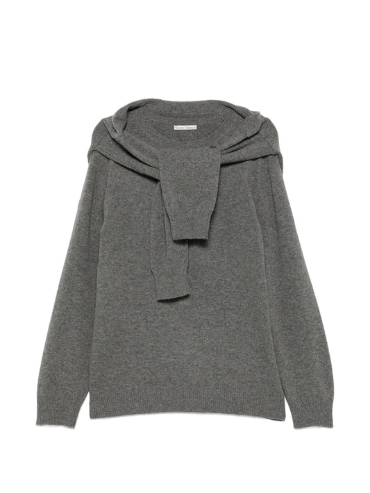 shawl-detail sweater