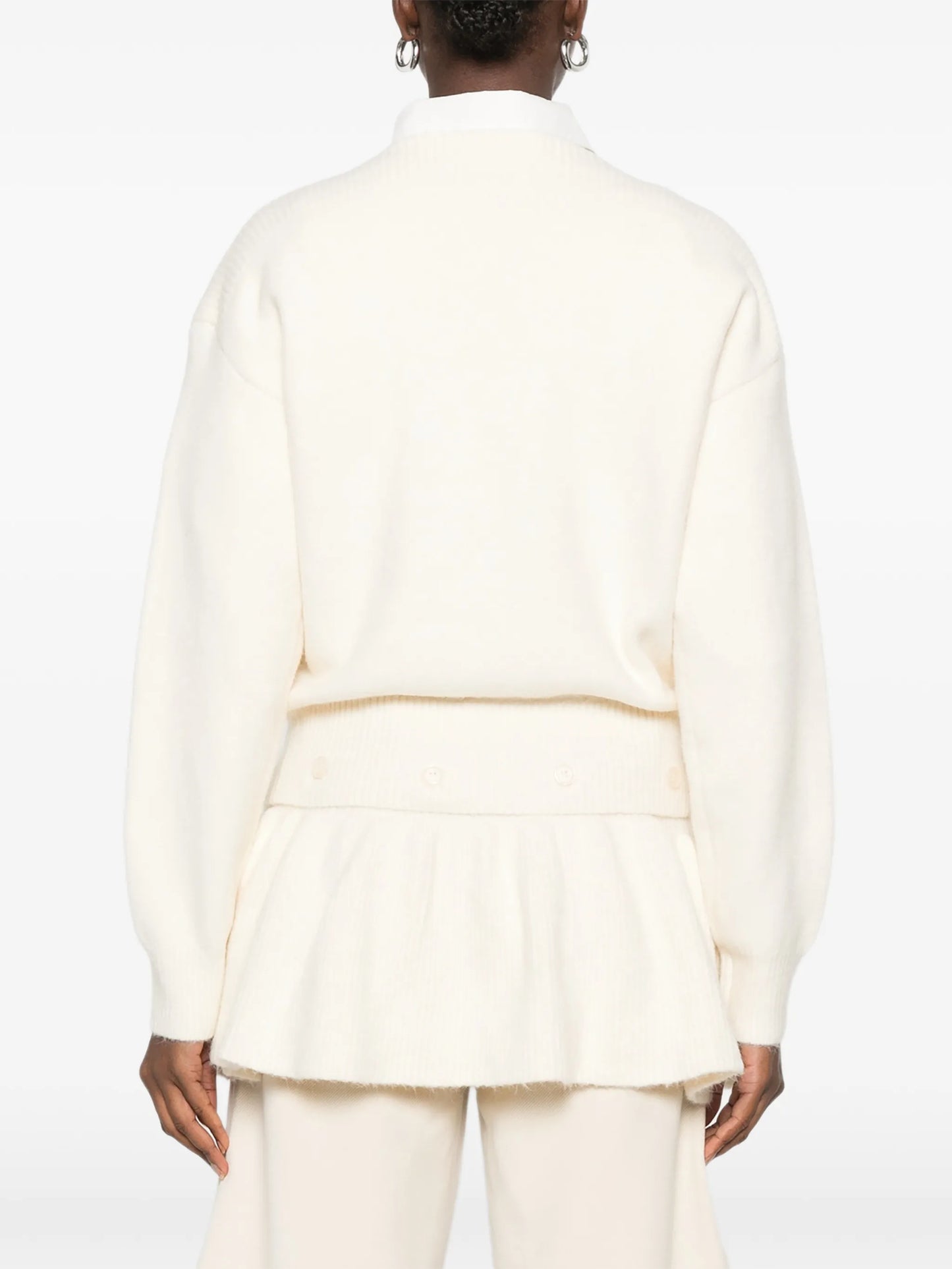 Corinth peplum-details sweater