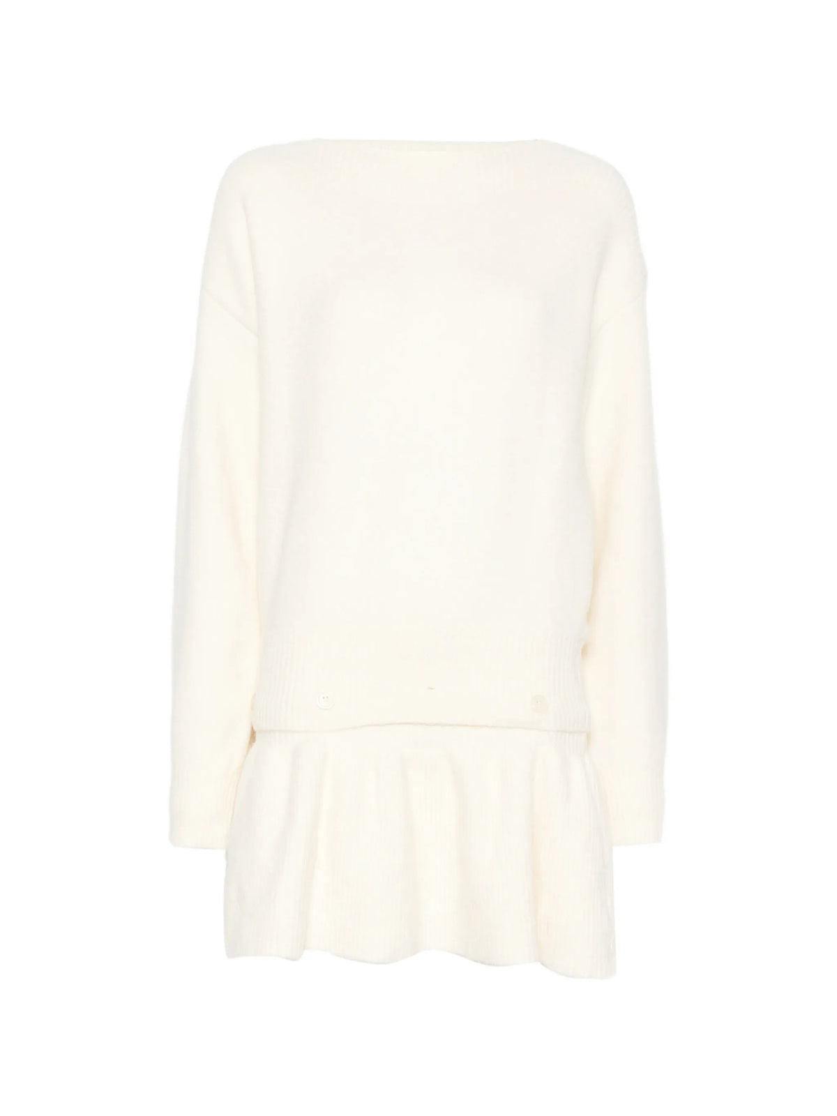 Corinth peplum-details sweater