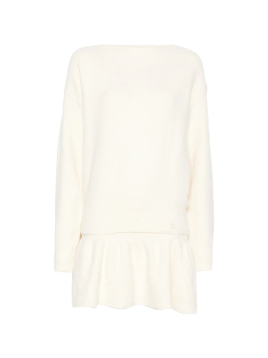 Corinth peplum-details sweater