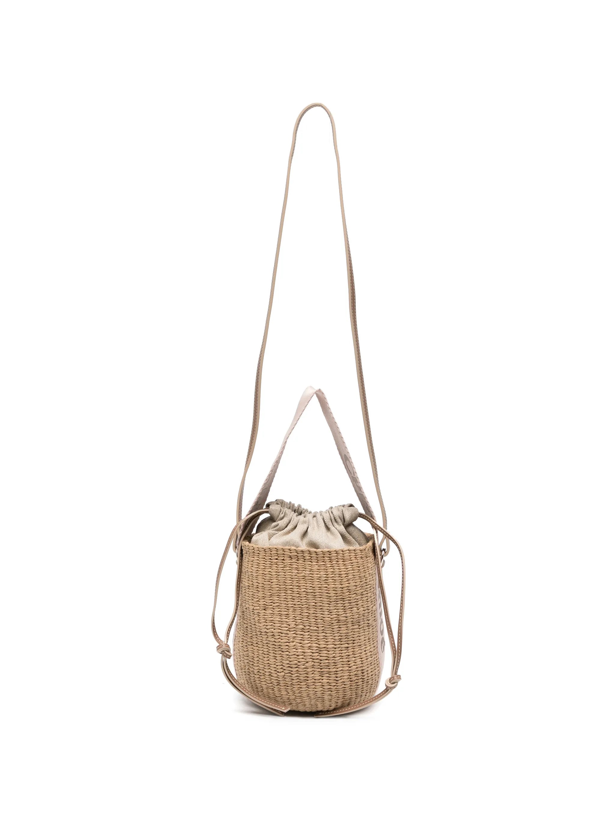 small logo-tape bucket bag