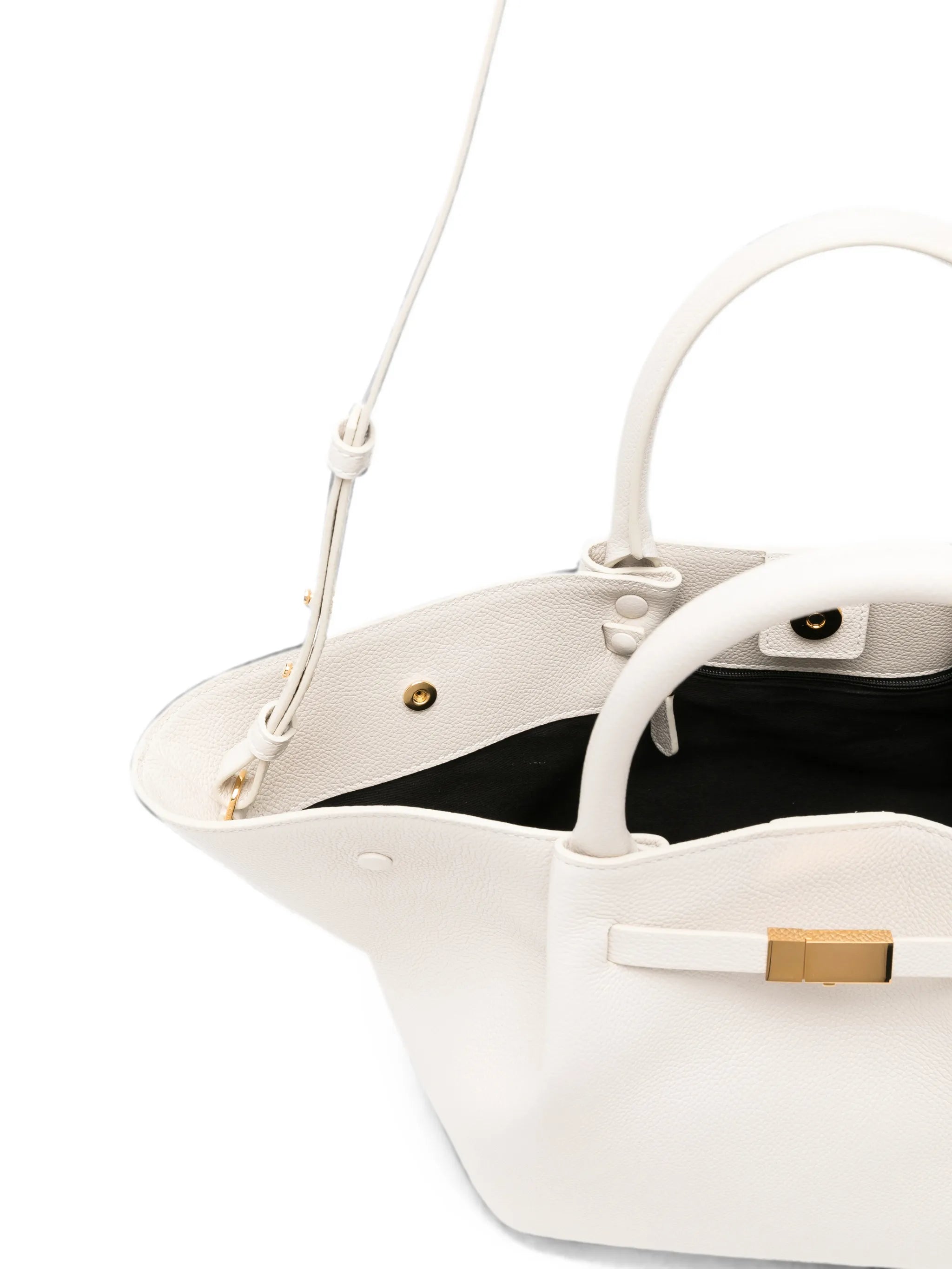 The Midi New York Grained Leather Tote Bag