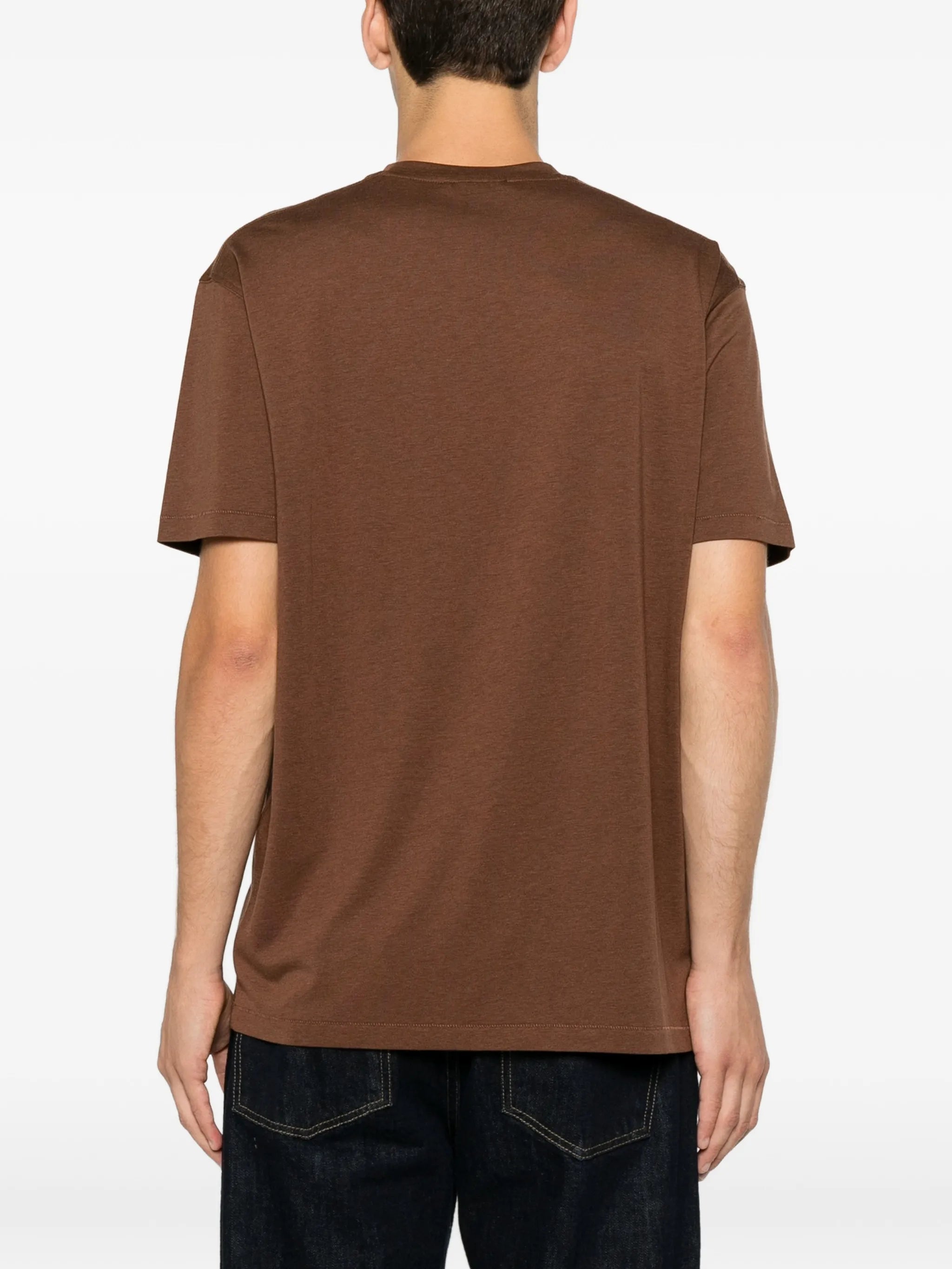 lyocell cotton crew neck T-shirt