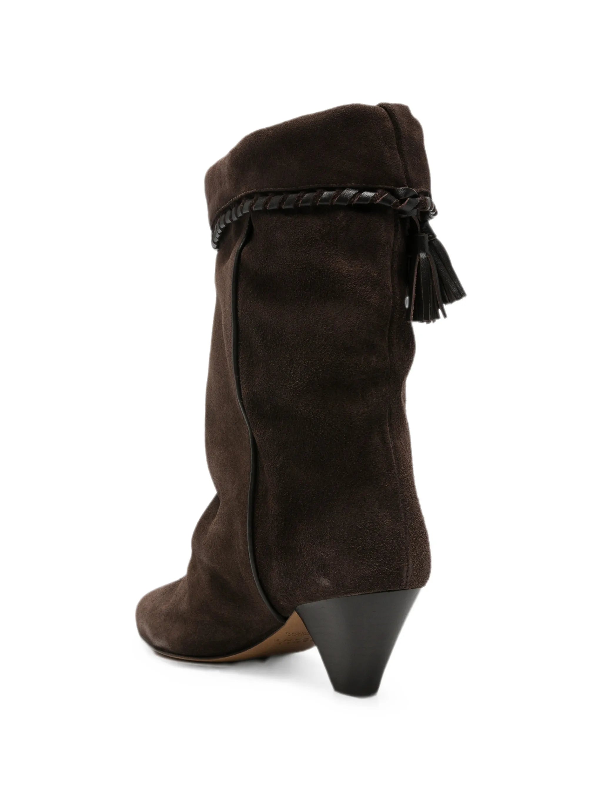 Dalby tassel-detail braided-trim boots