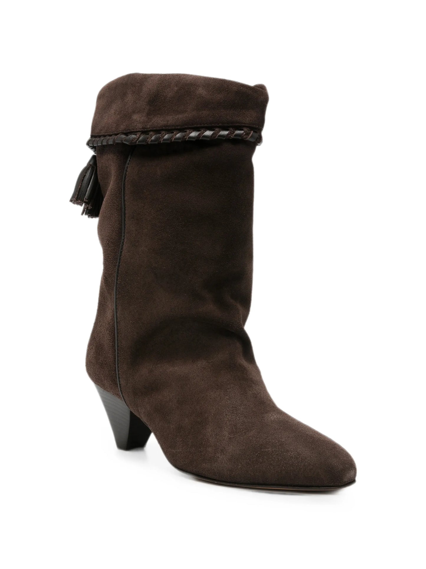 Dalby tassel-detail braided-trim boots
