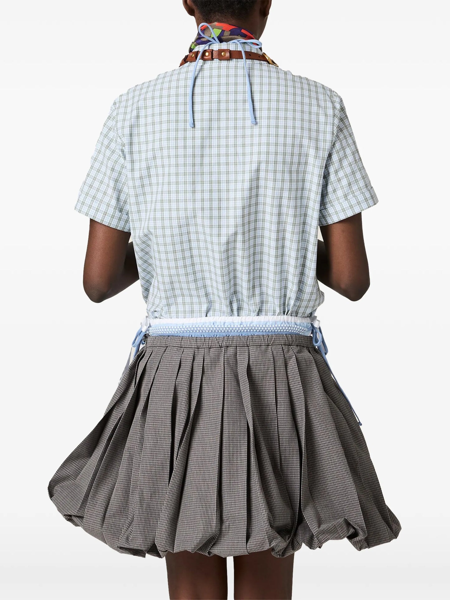 checked poplin shirt