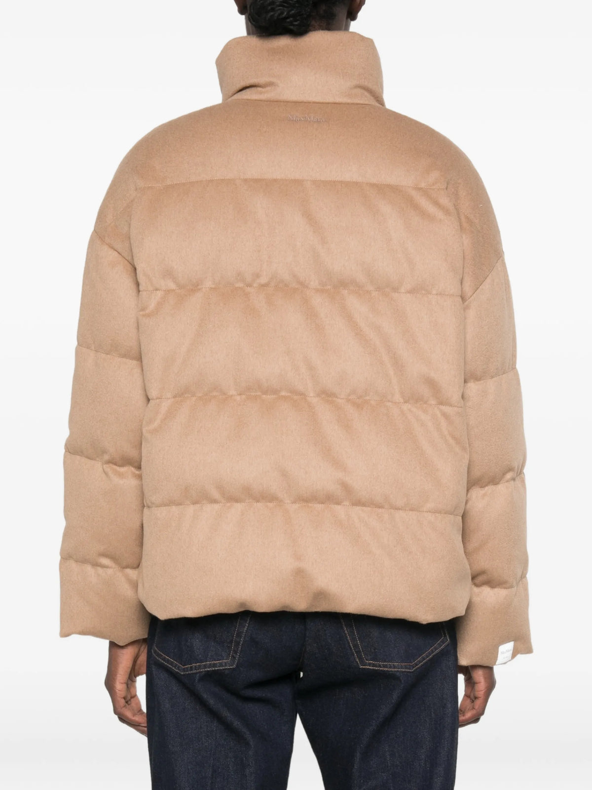 The Cube reversible camel drap puffer jacket