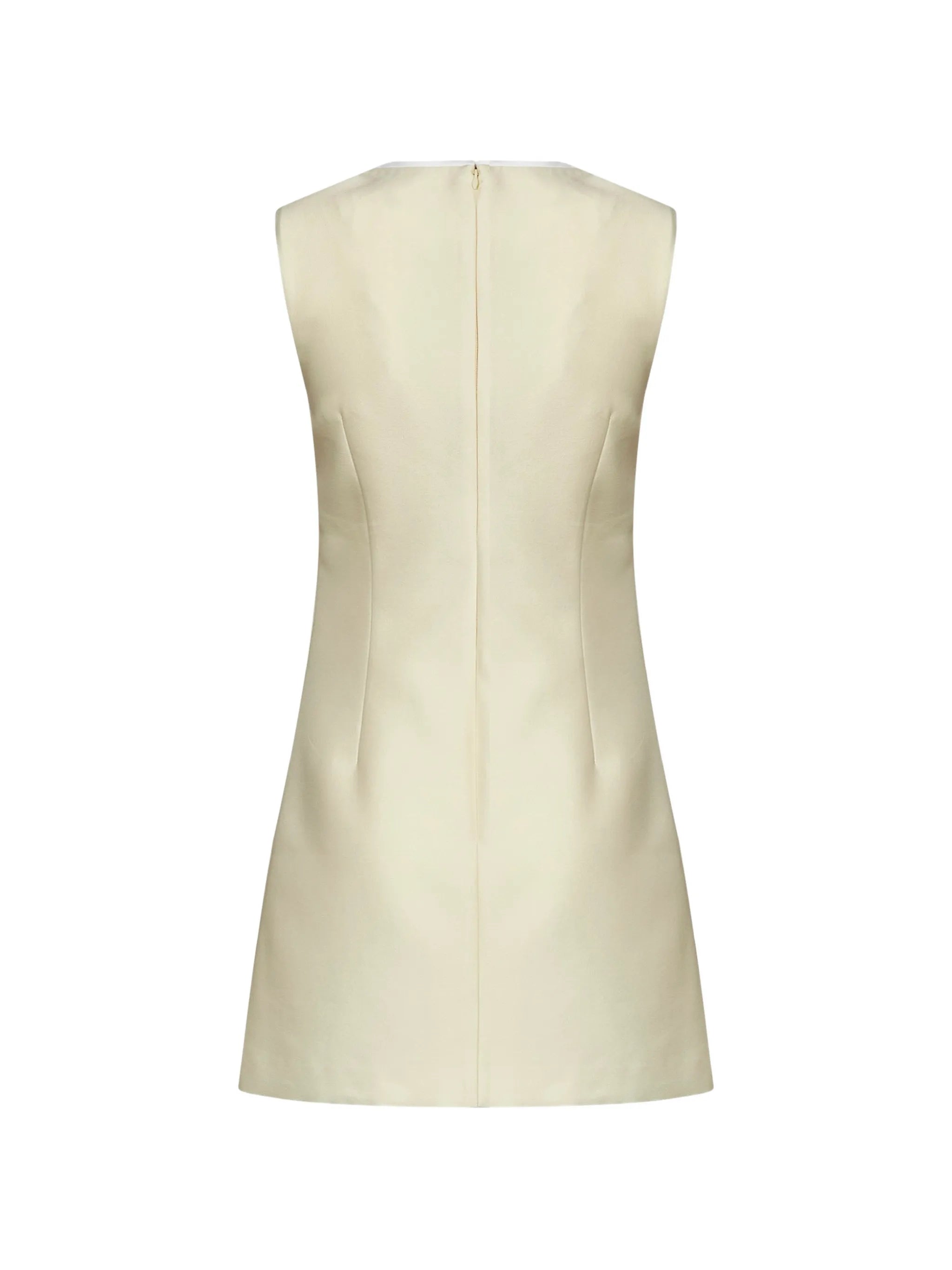 bow-detail sleeveless mini dress