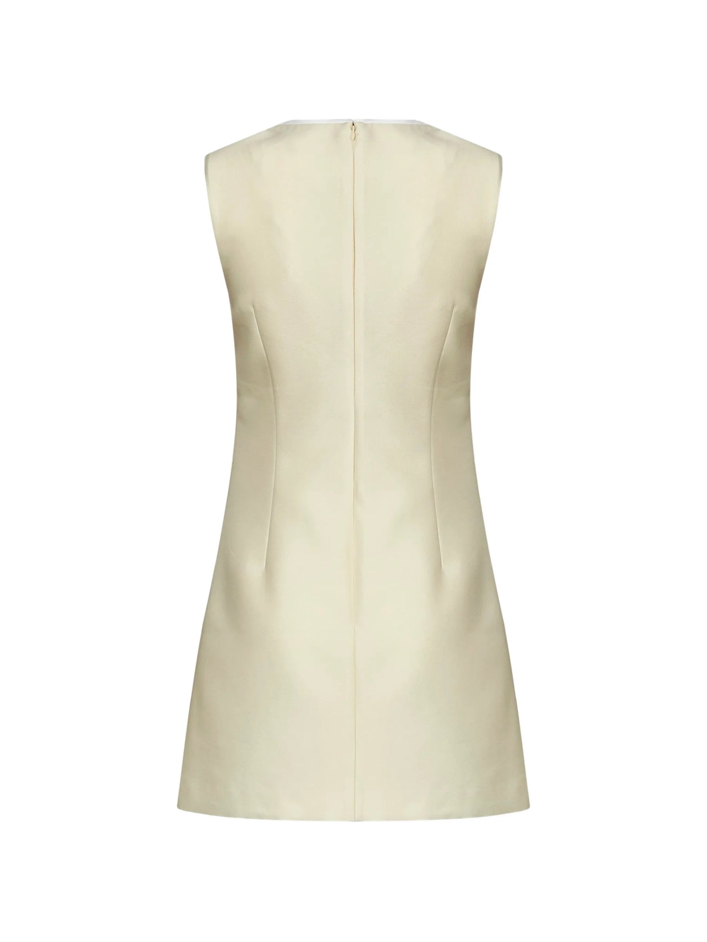 bow-detail sleeveless mini dress