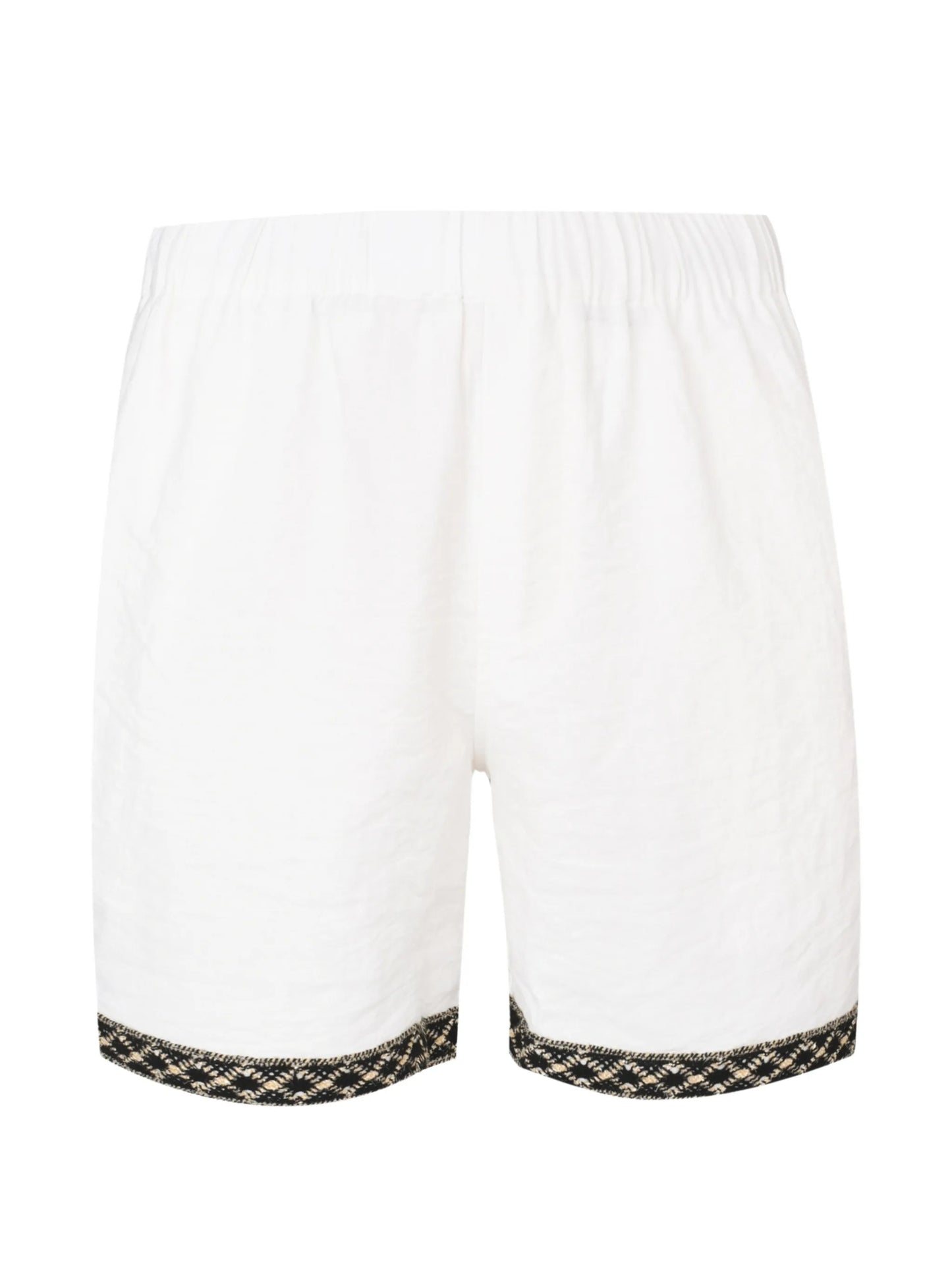 Resort embroidered-trim shorts