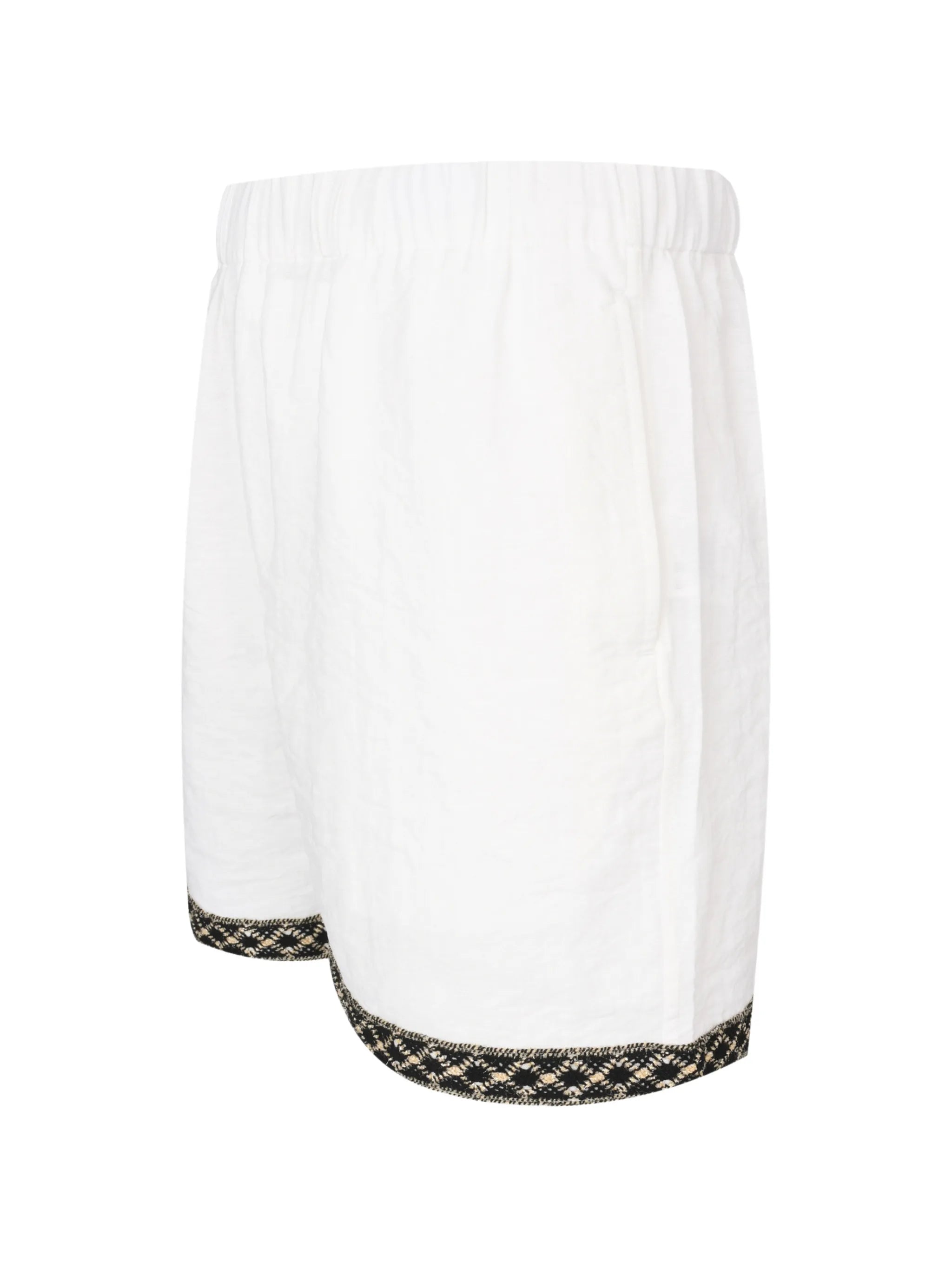 Resort embroidered-trim shorts