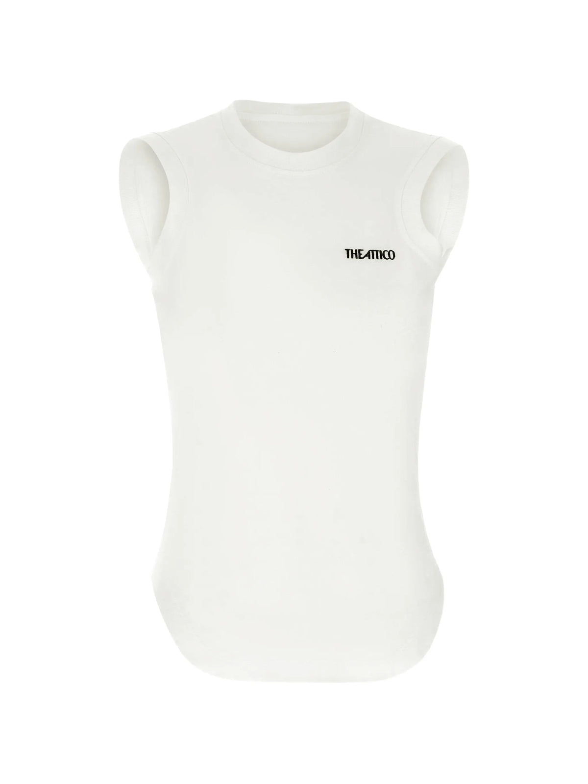 logo-embroidered T-shirt