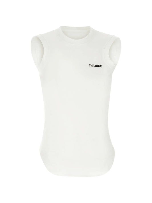 logo-embroidered T-shirt