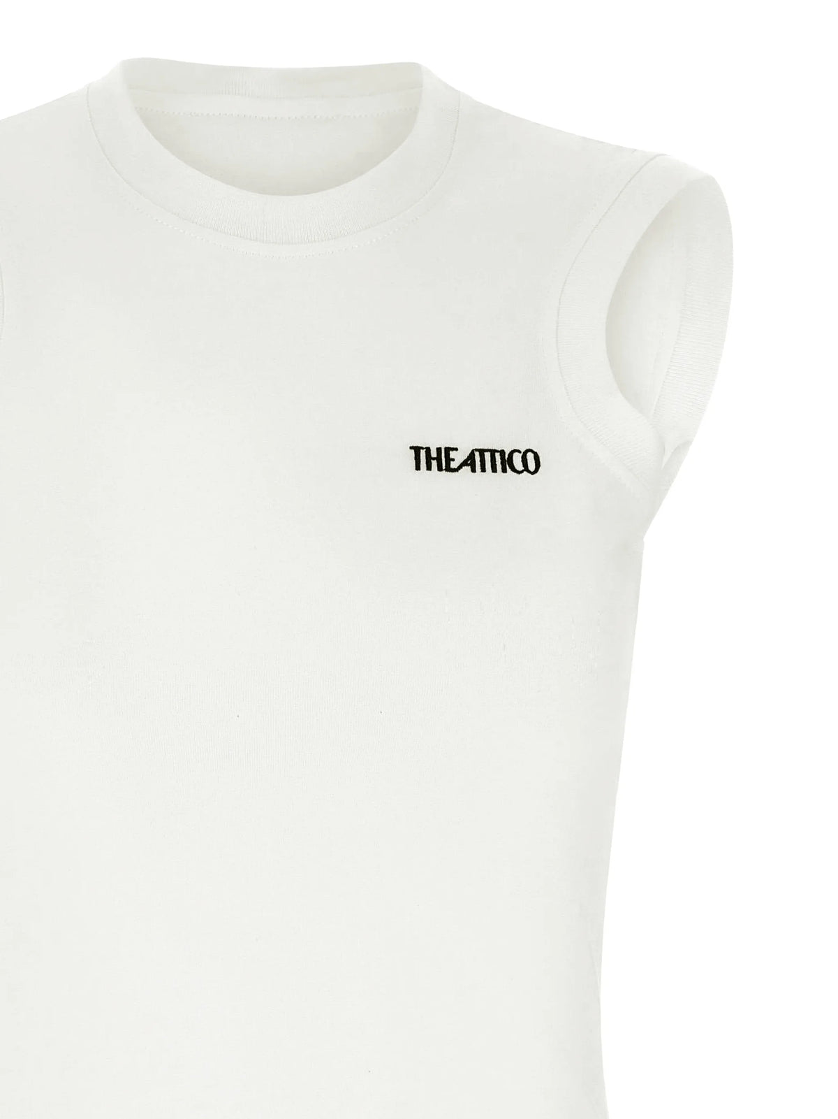 logo-embroidered T-shirt