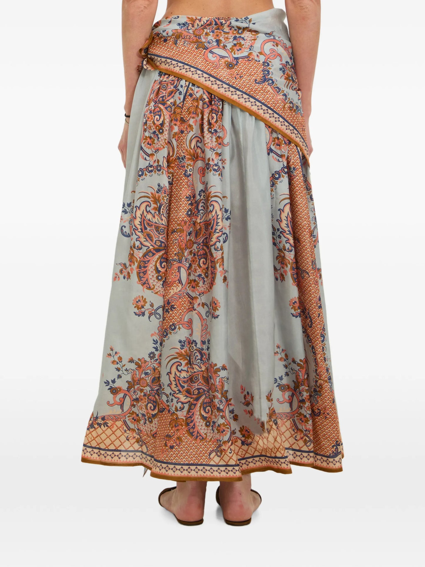Aster scarf midi skirt