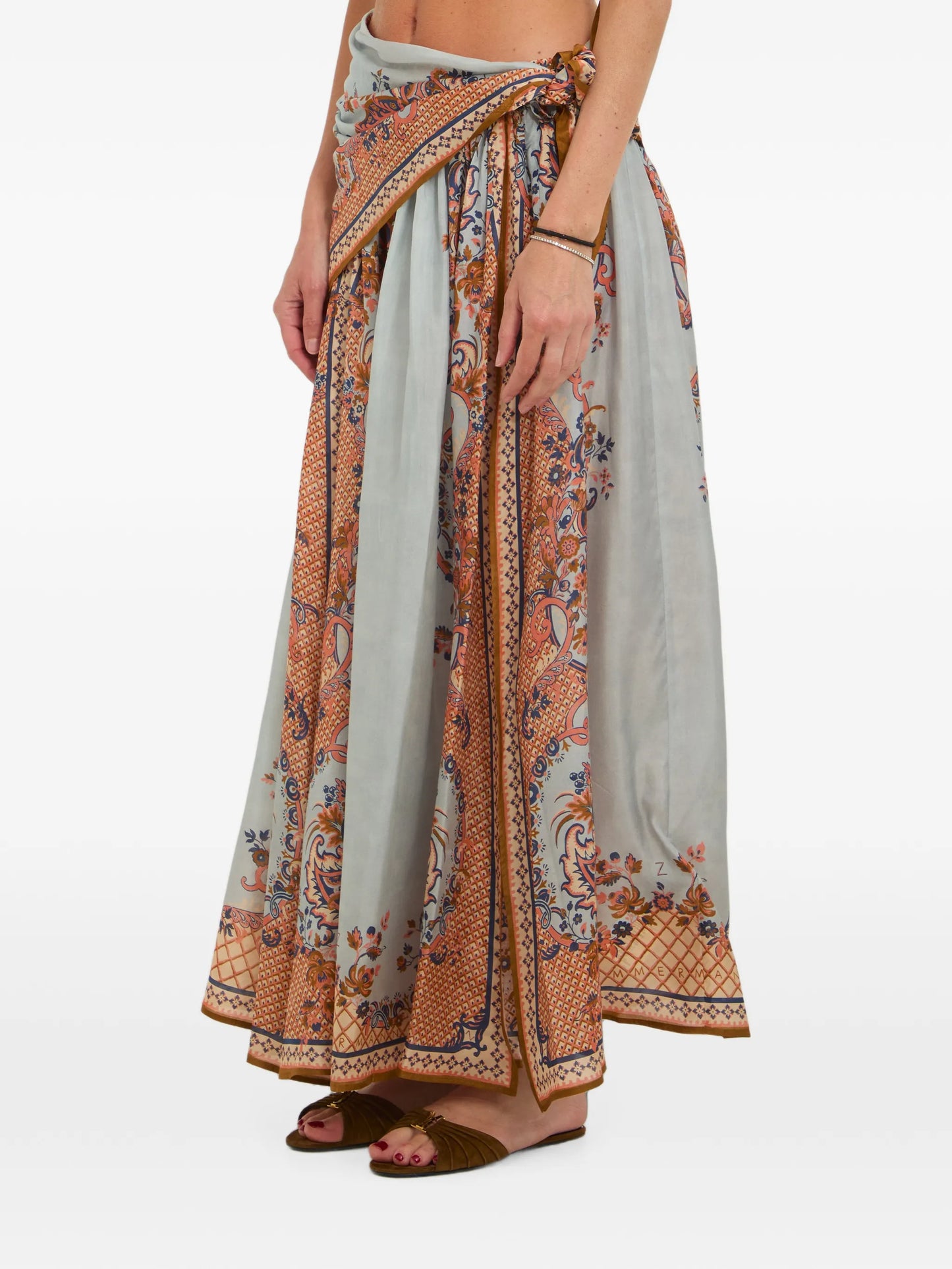 Aster scarf midi skirt