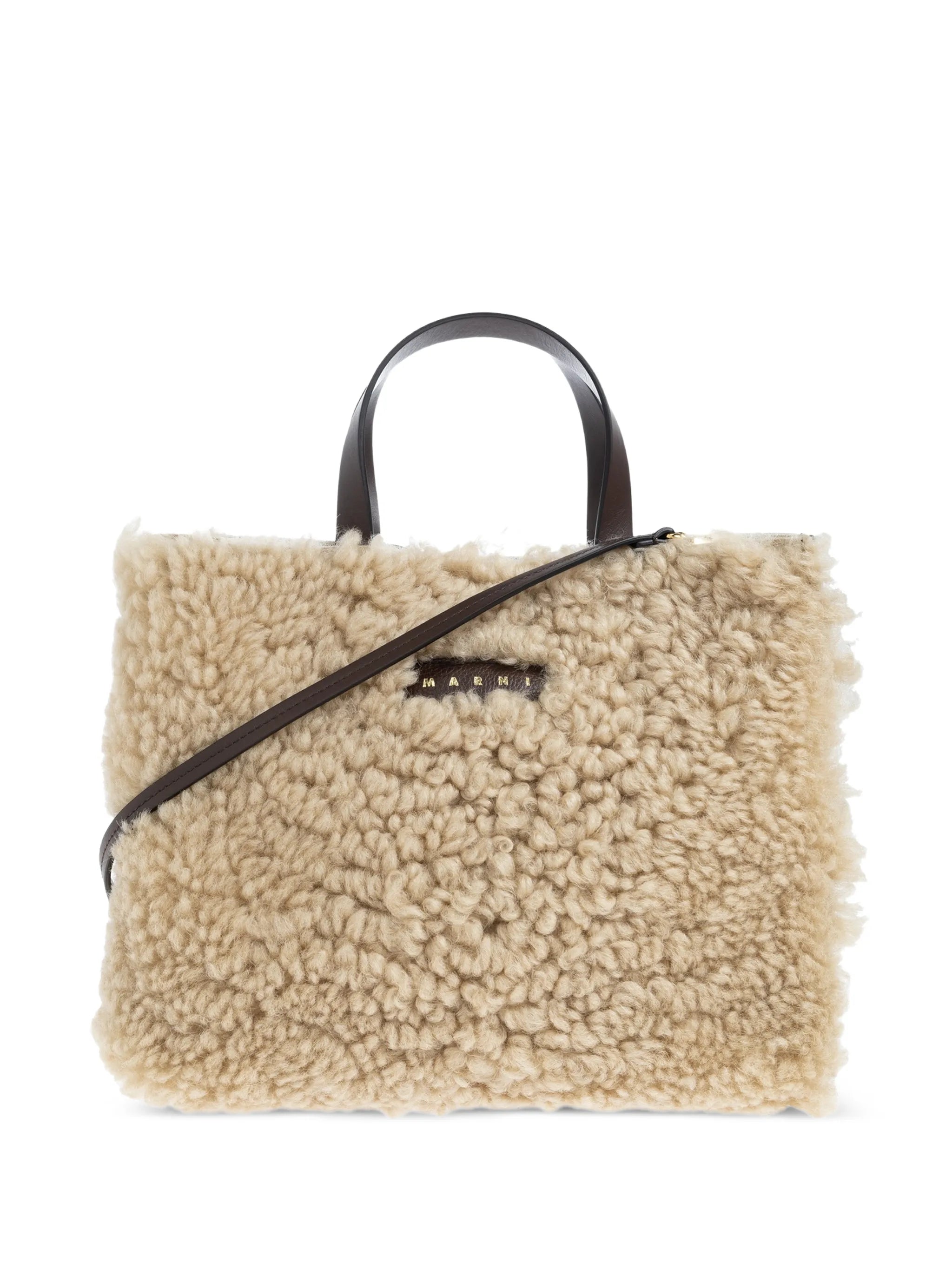 Museo Soft shearling tote bag