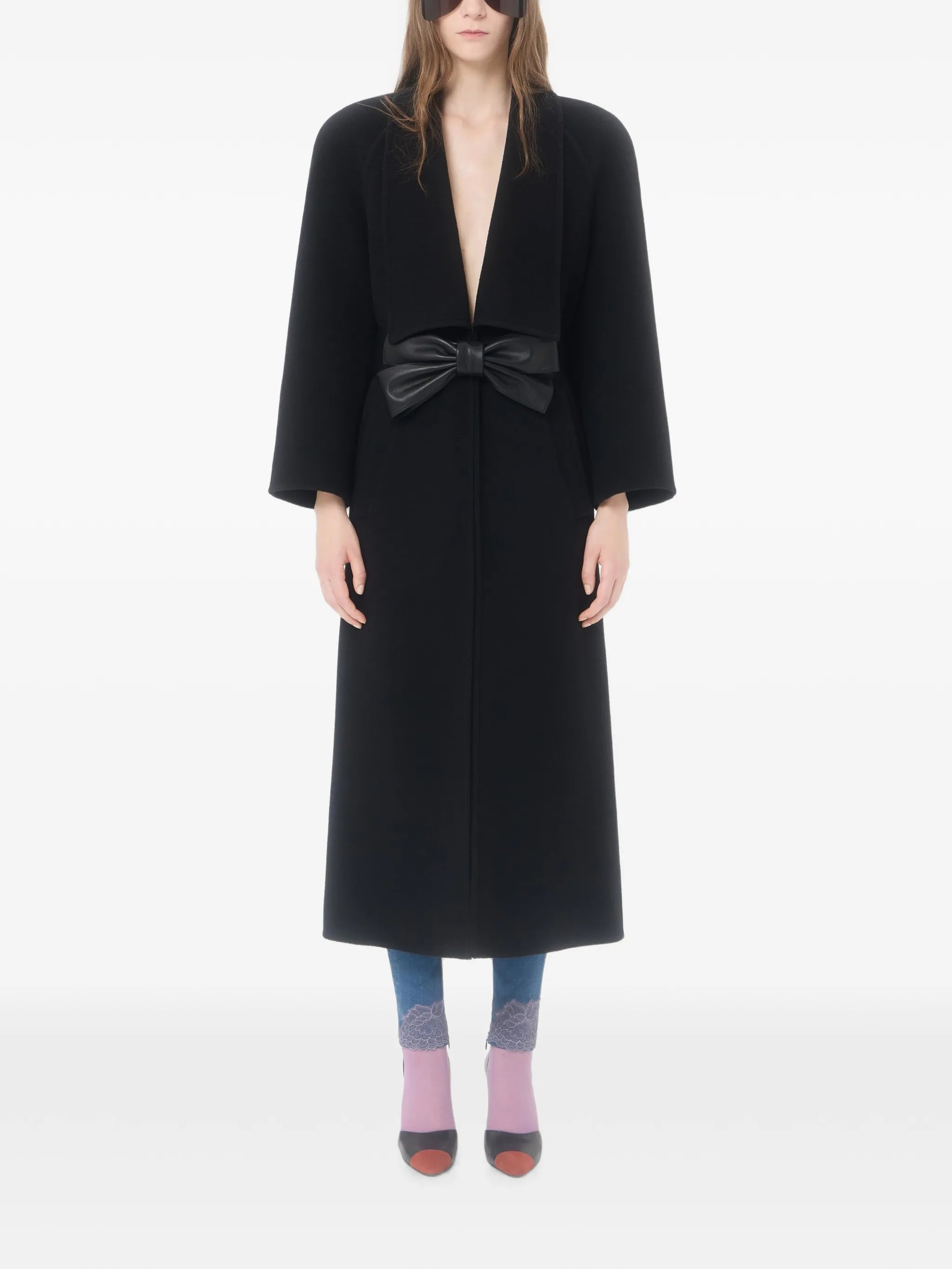 bow-belted coat
