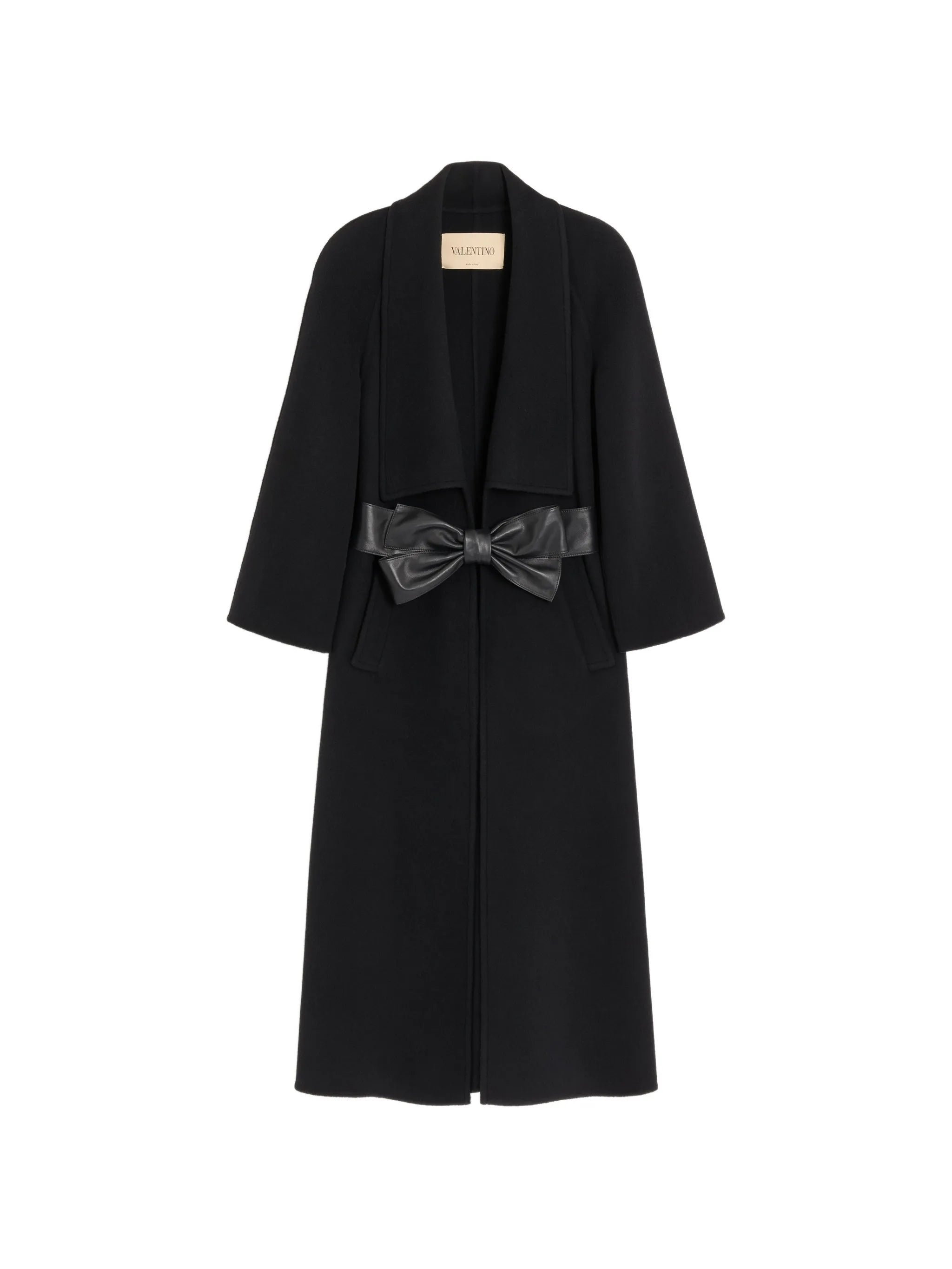 bow-belted coat