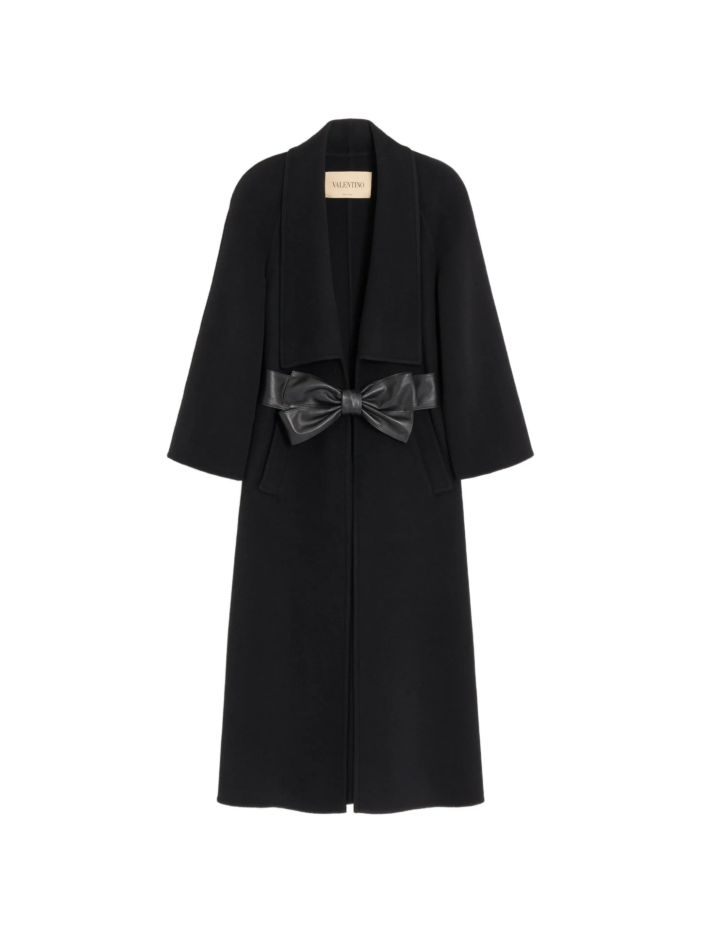 bow-belted coat