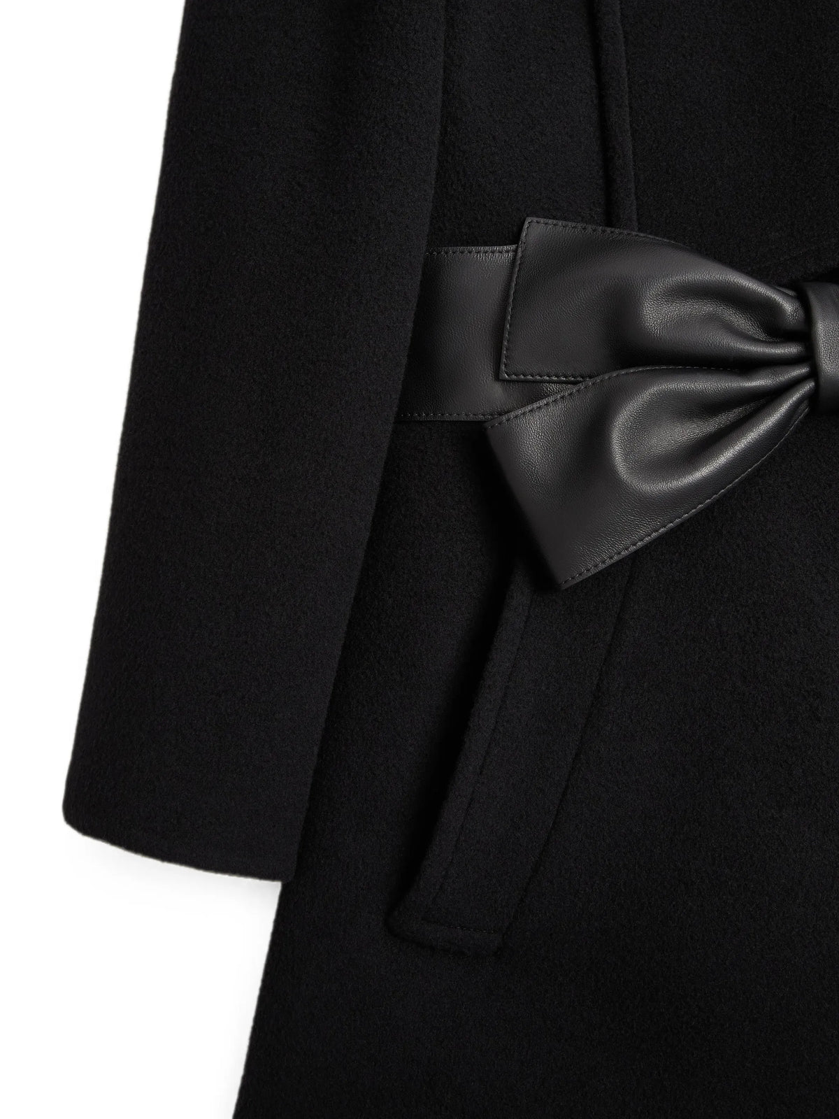bow-belted coat