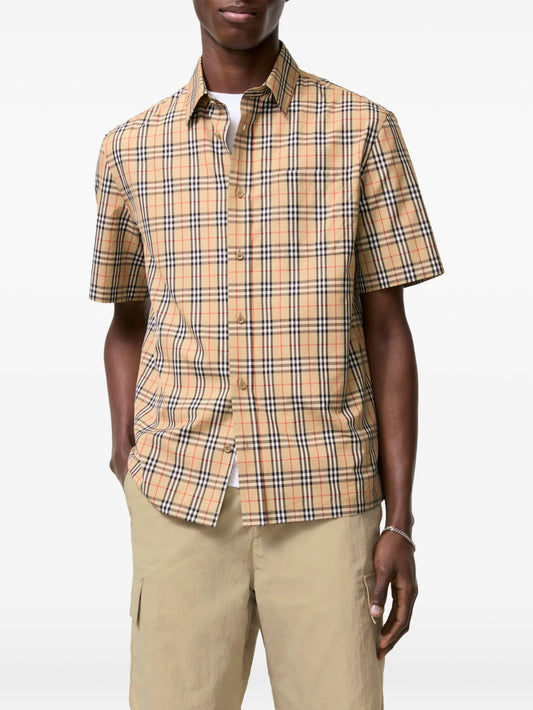 classic-fit Check cotton shirt