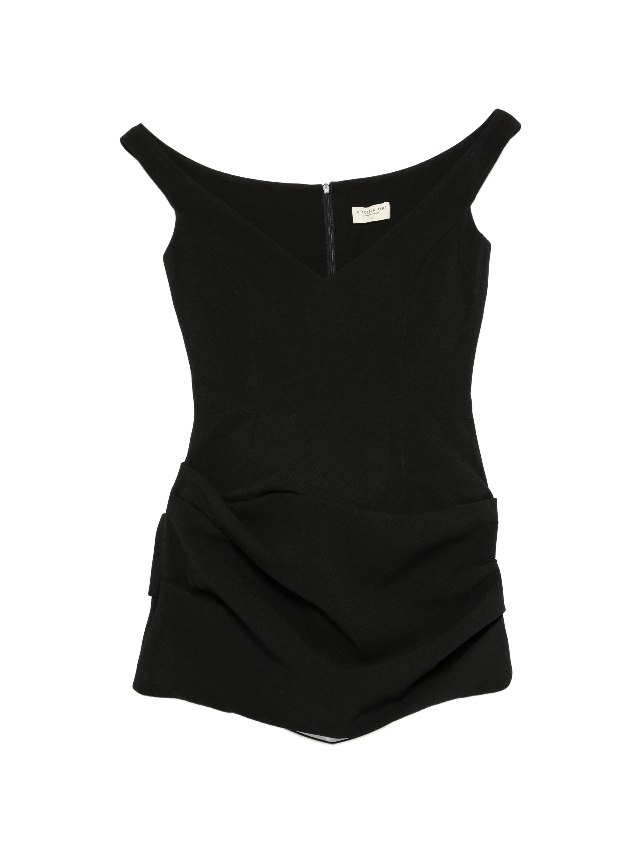 Avery draped dress